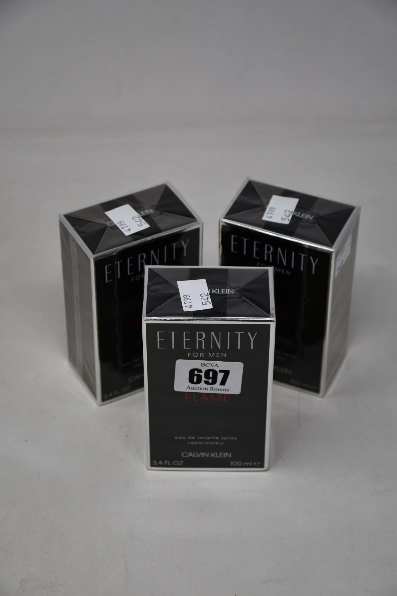 Five boxed as new Calvin Klein Eternity Flame for Men eau de toilette (100ml).