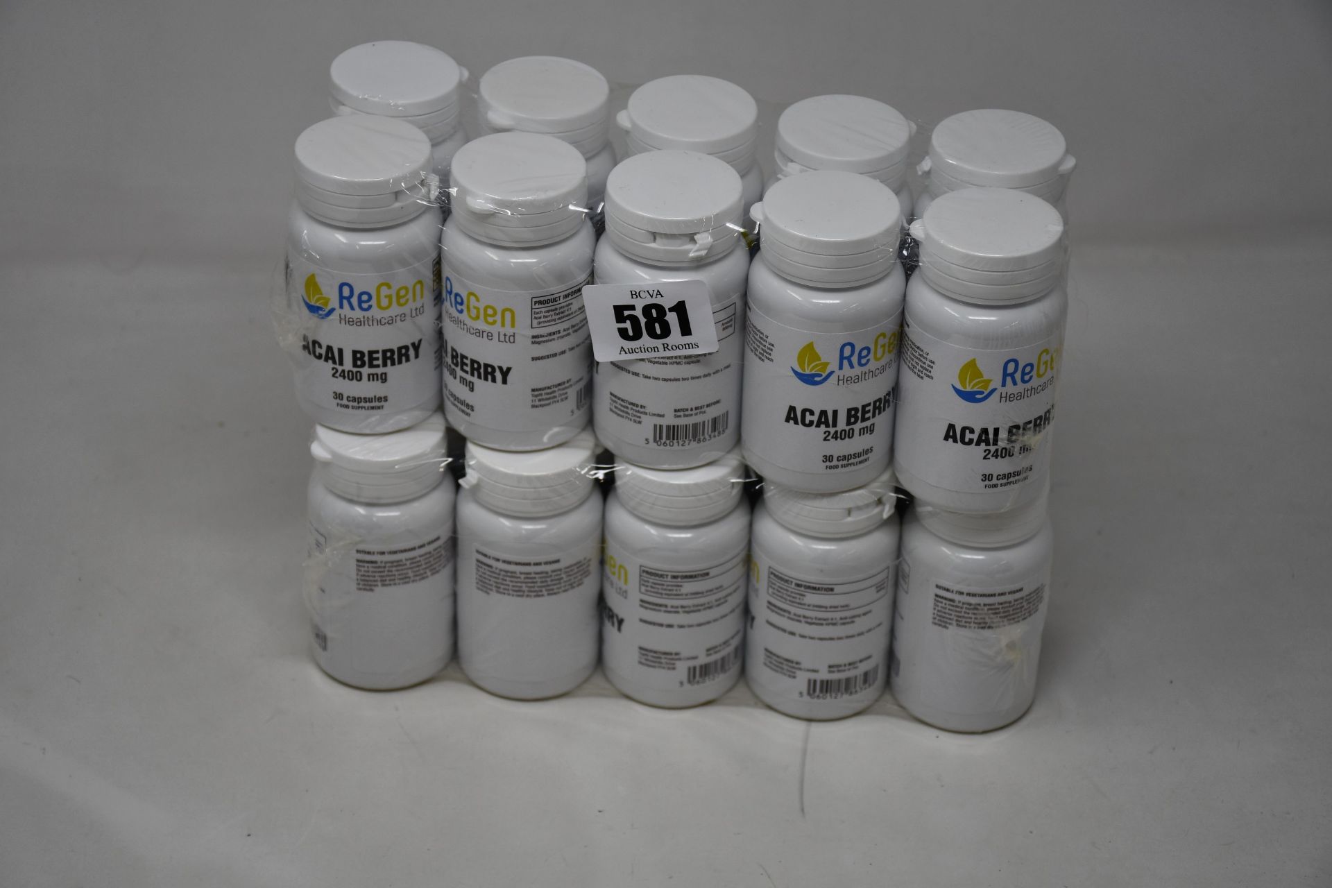 Twenty ReGen Healthcare Acai Berry 2400mg food supplements (30 capsules each, Exp: 03/2023).