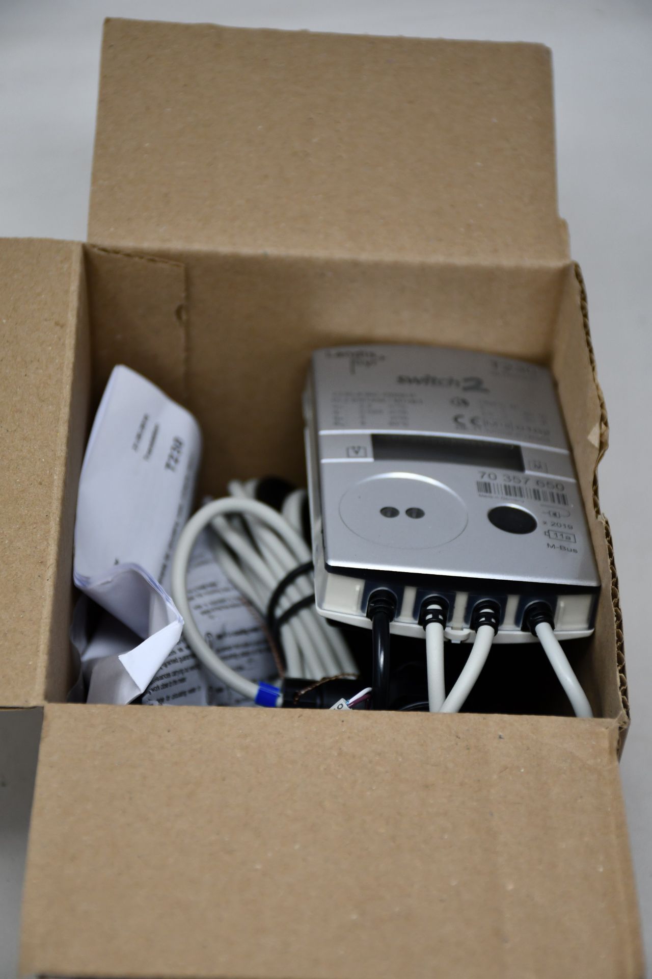 A boxed as new Ultraheat T230 Landis + GYR heating and cooling residential meter.