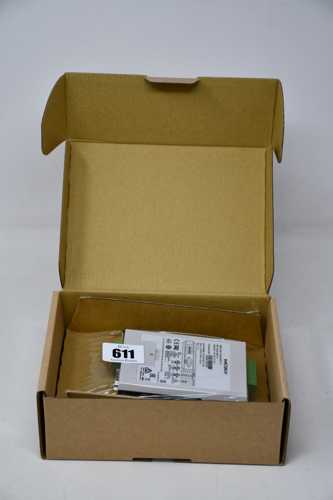 A boxed as new Moxa MGate MB3170 V2.4.1 Advanced Serial-to-Ethernet Modbus Gateway (P/N: