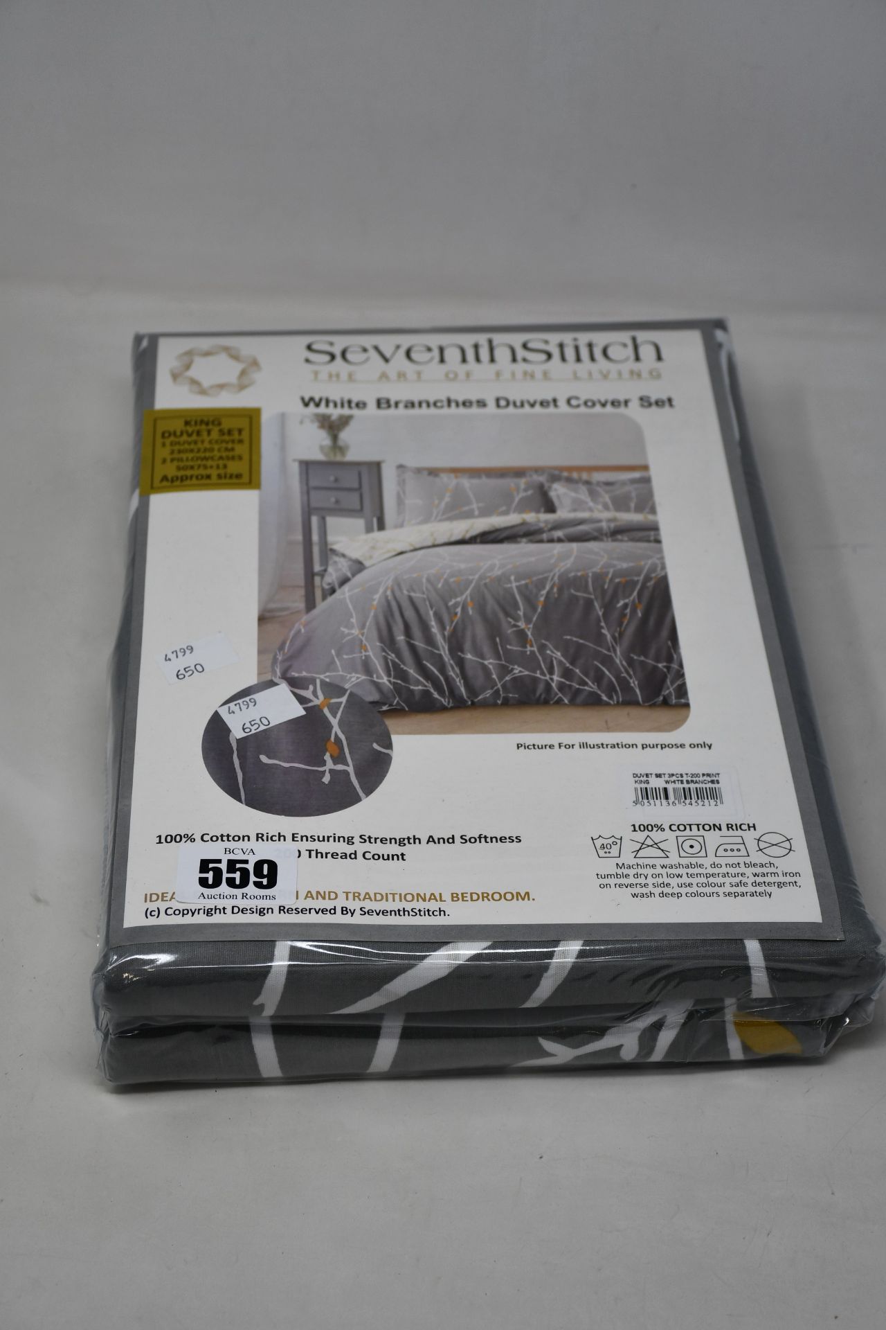 Ten as new Seventh Stitch King duvet sets (1 duvet cover 230 x 220cm and 2 pillowcases 50 x 75cm).