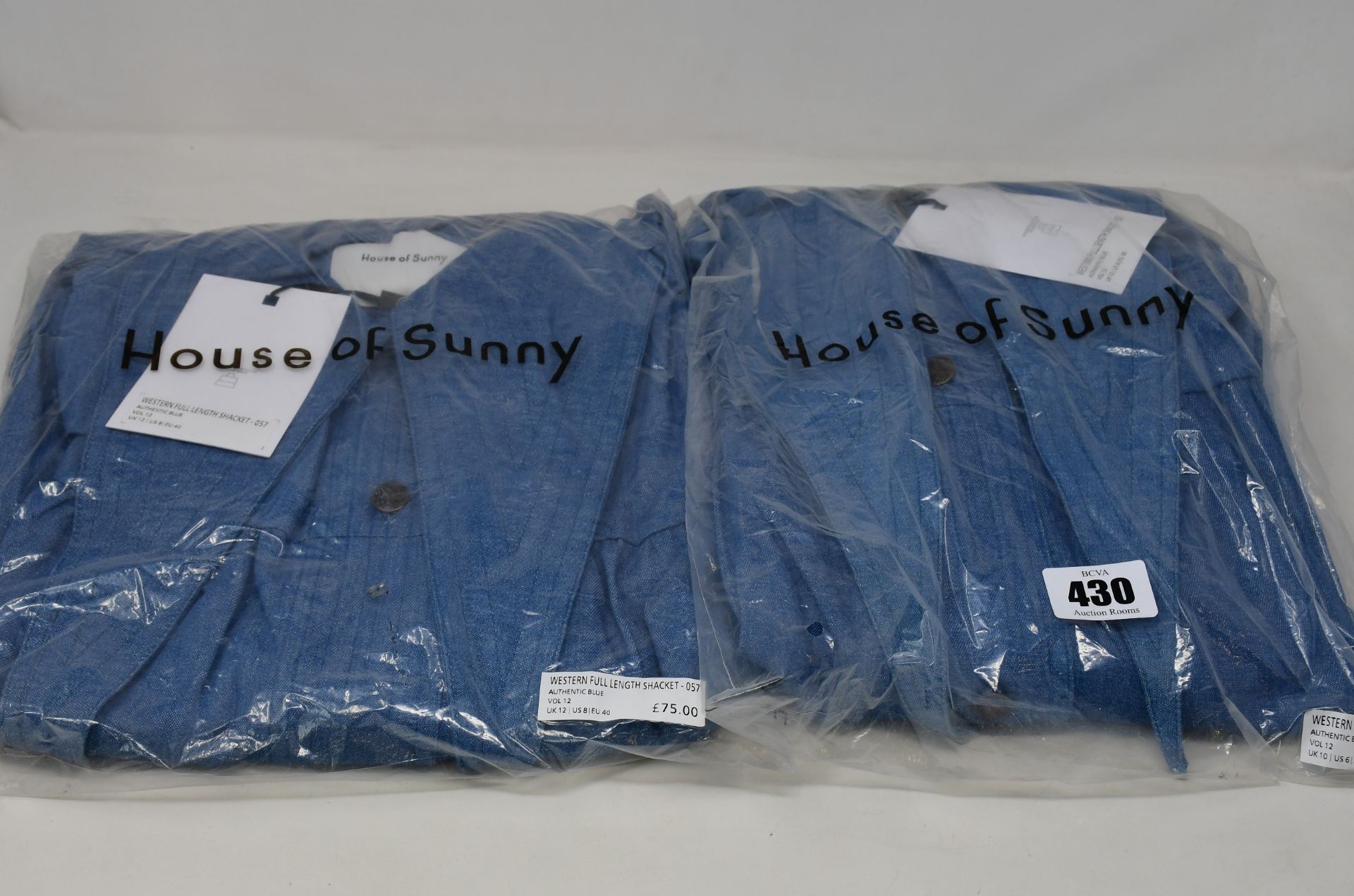 Two as new House of Sunny Western full length shackets (UK 10 and 12 - RRP £75 each).