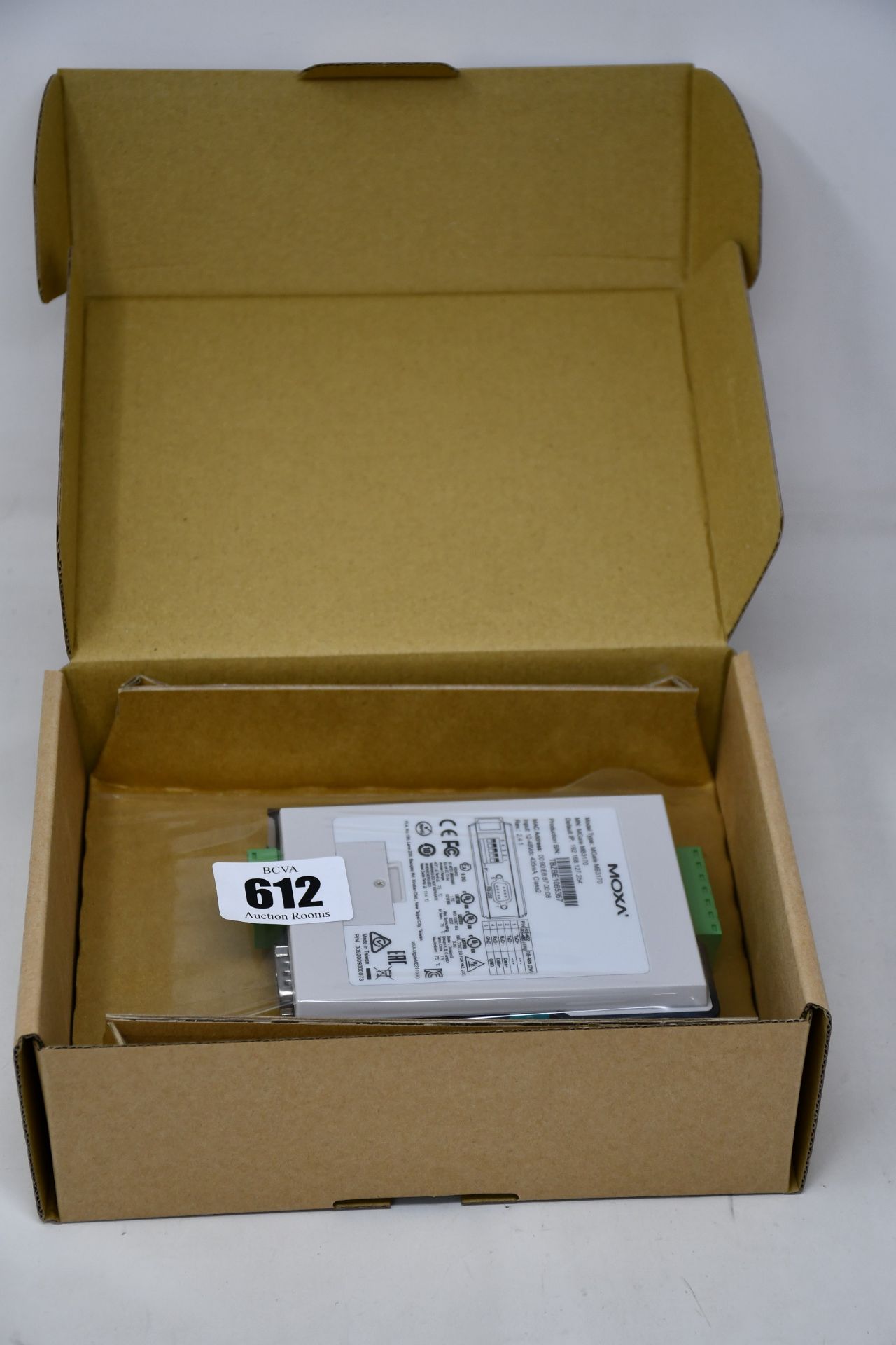 A boxed as new Moxa MGate MB3170 V2.4.1 Advanced Serial-to-Ethernet Modbus Gateway (P/N: