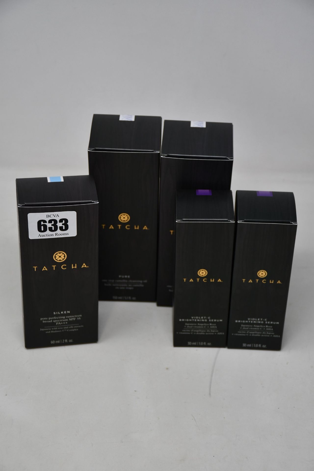 A quantity of boxed as new Tatcha cosmetics: Two Pure (one step camelia cleansing oil 60ml), two