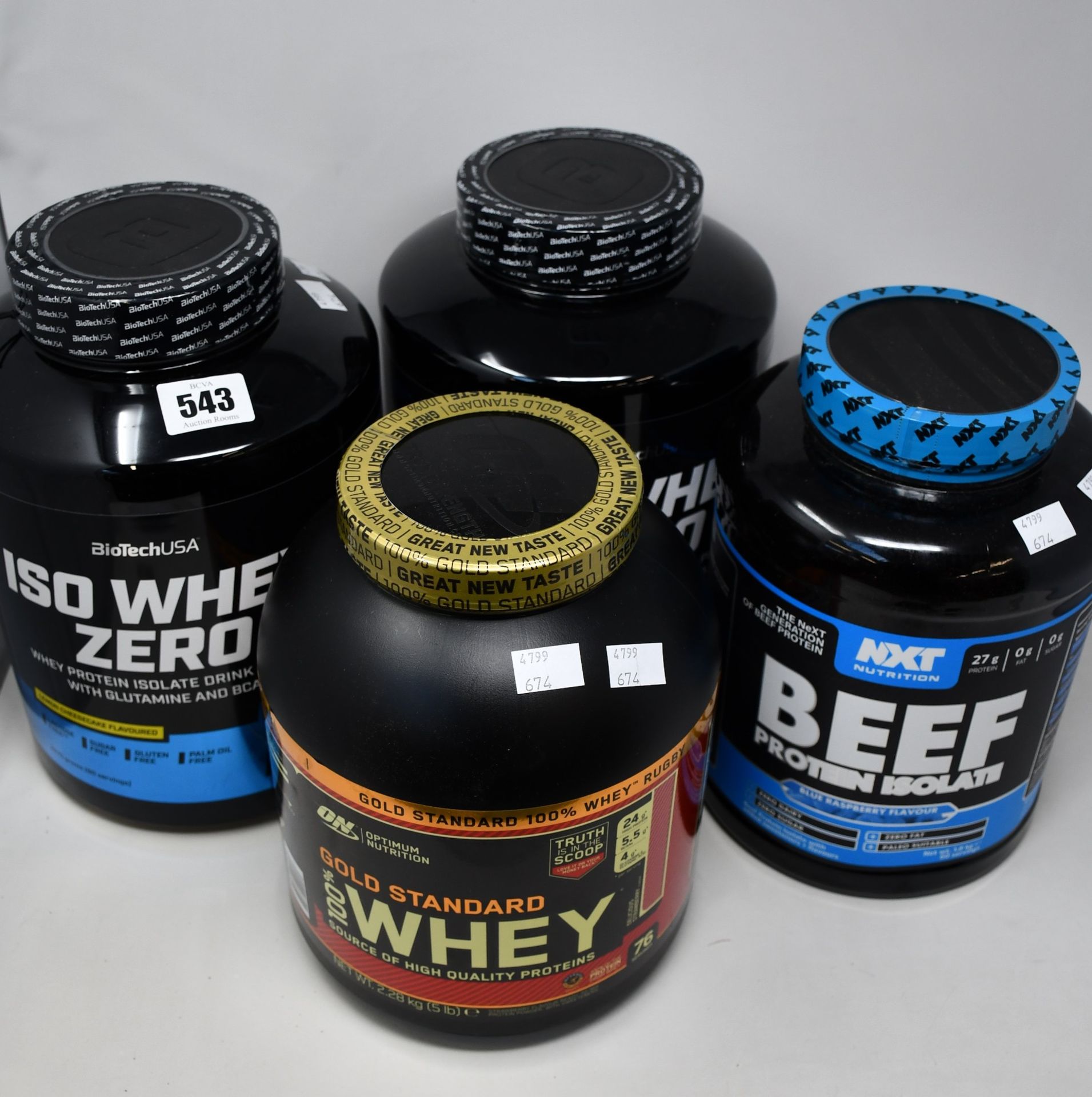 Two BioTech USA ISO Whey Zero protein isolate drink powders (2270g) inlemon cheesecake and