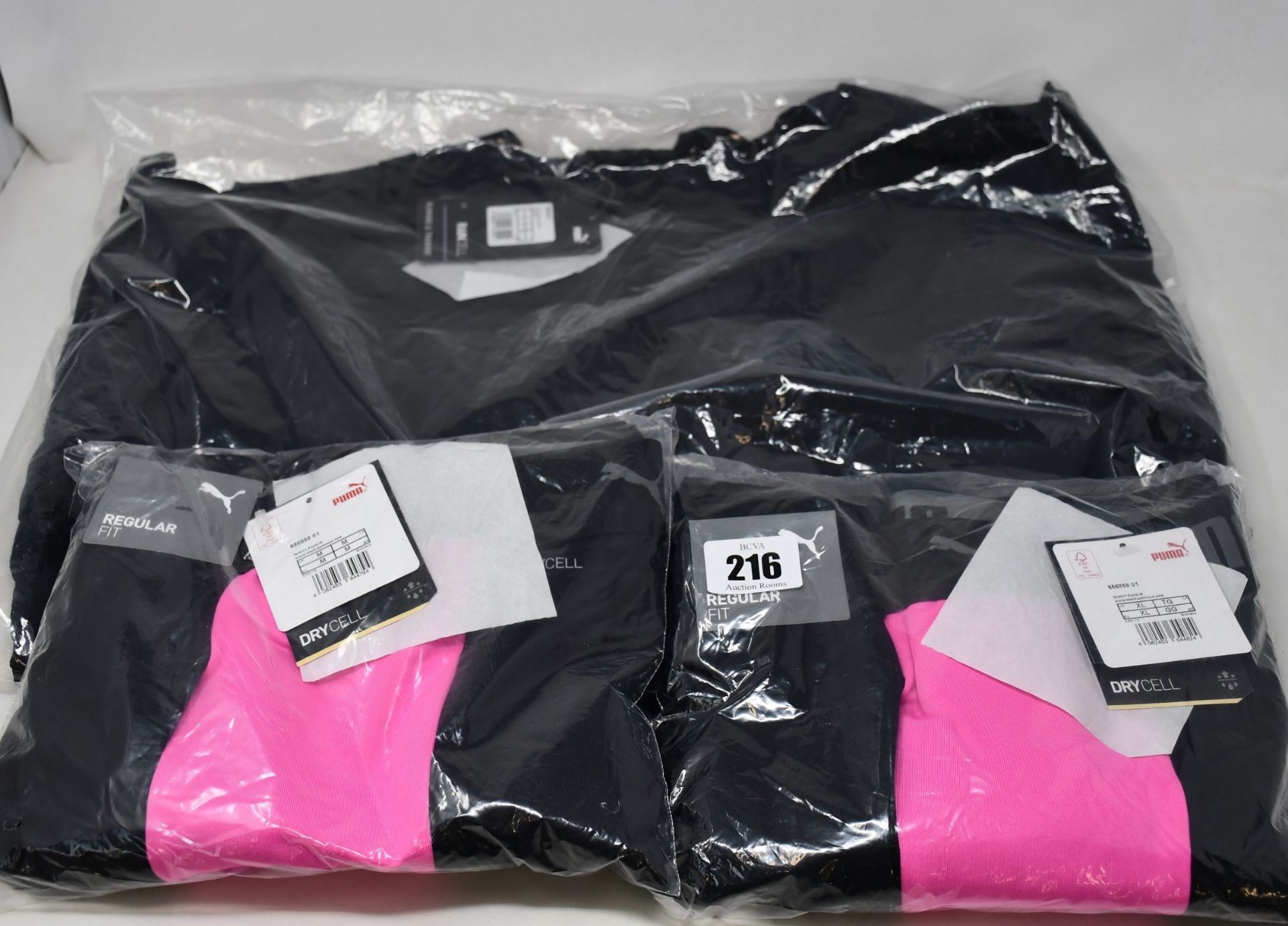 Four pairs of women's as new Puma ftblNXT football sweatpants (S, M, L, XL - RRP £35 each) and a