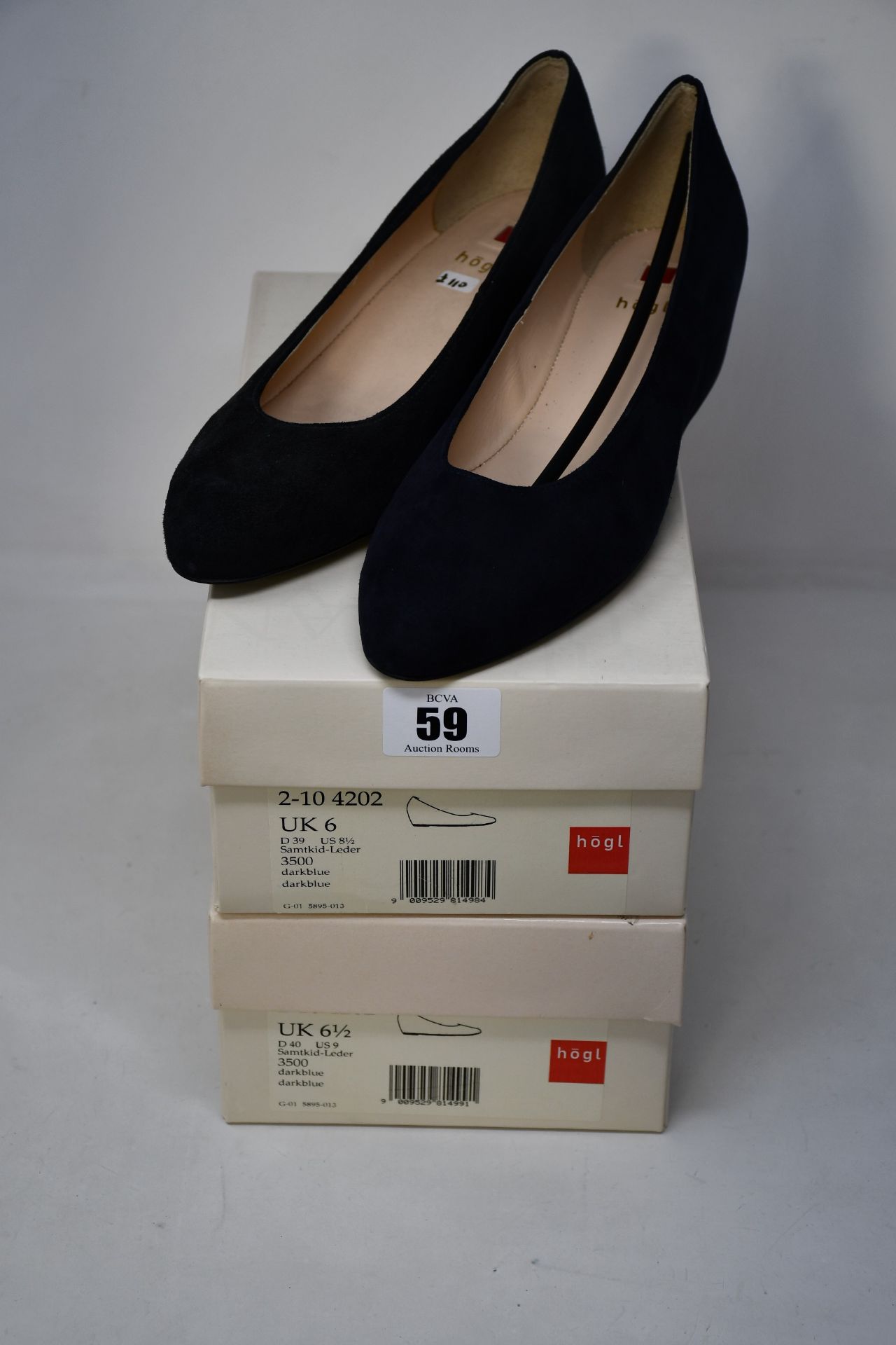 Two pairs of as new HÖGL 2-10 4202 ballet pumps (UK 6, 6.5 - RRP £79 each).