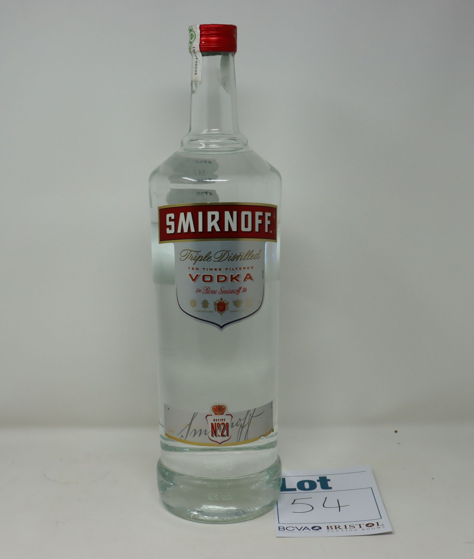 Two as new Smirnoff Triple Distilled Vodka's 3L (Over 18s only).