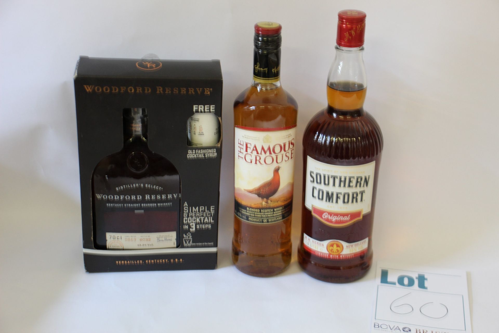 A quantity of assorted whisky and related items to include Woodford Reserve Kentucky bourbon (70cl),