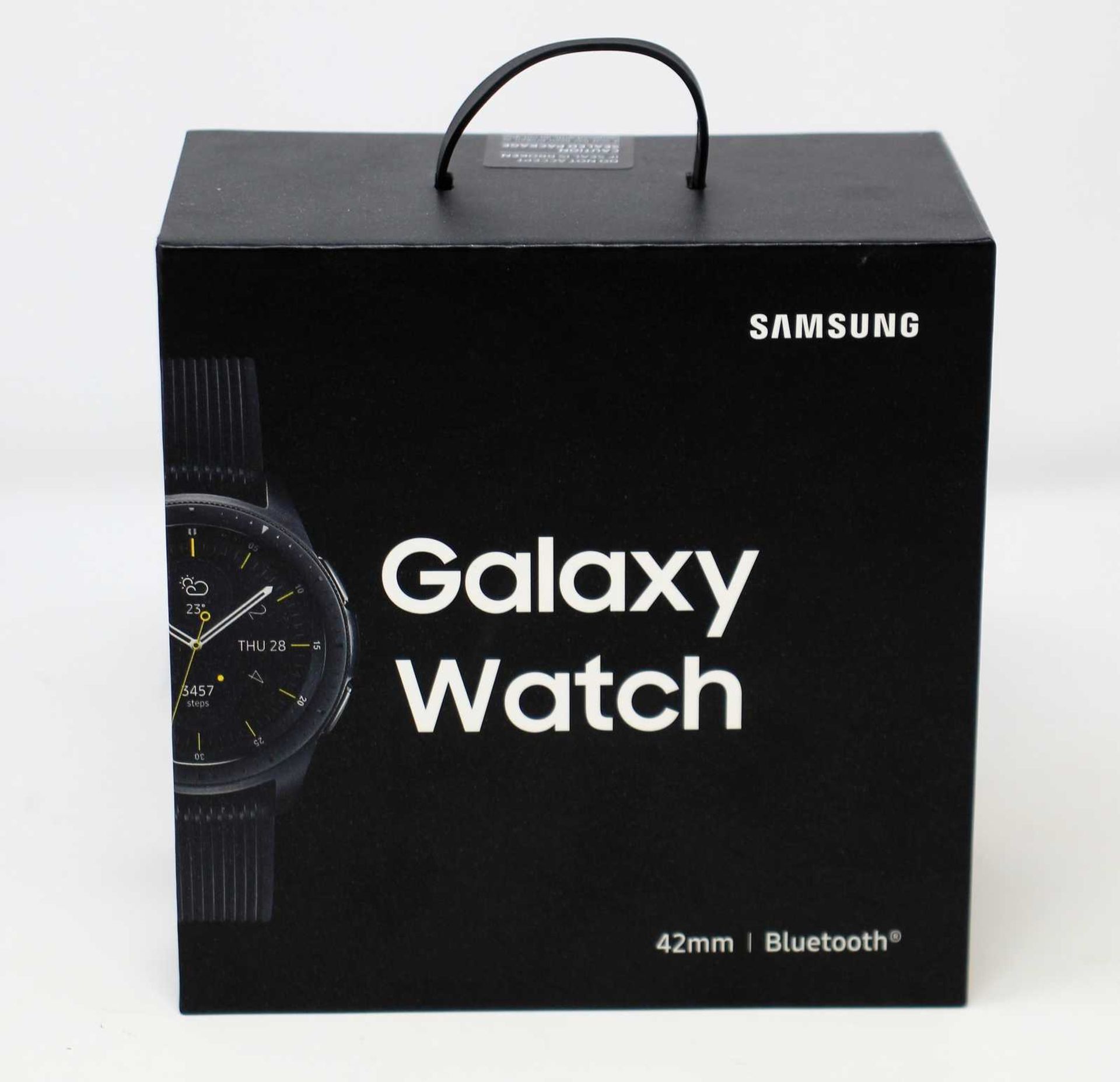 A boxed as new Samsung Galaxy Watch SM-R800 in Midnight Black UK Plug