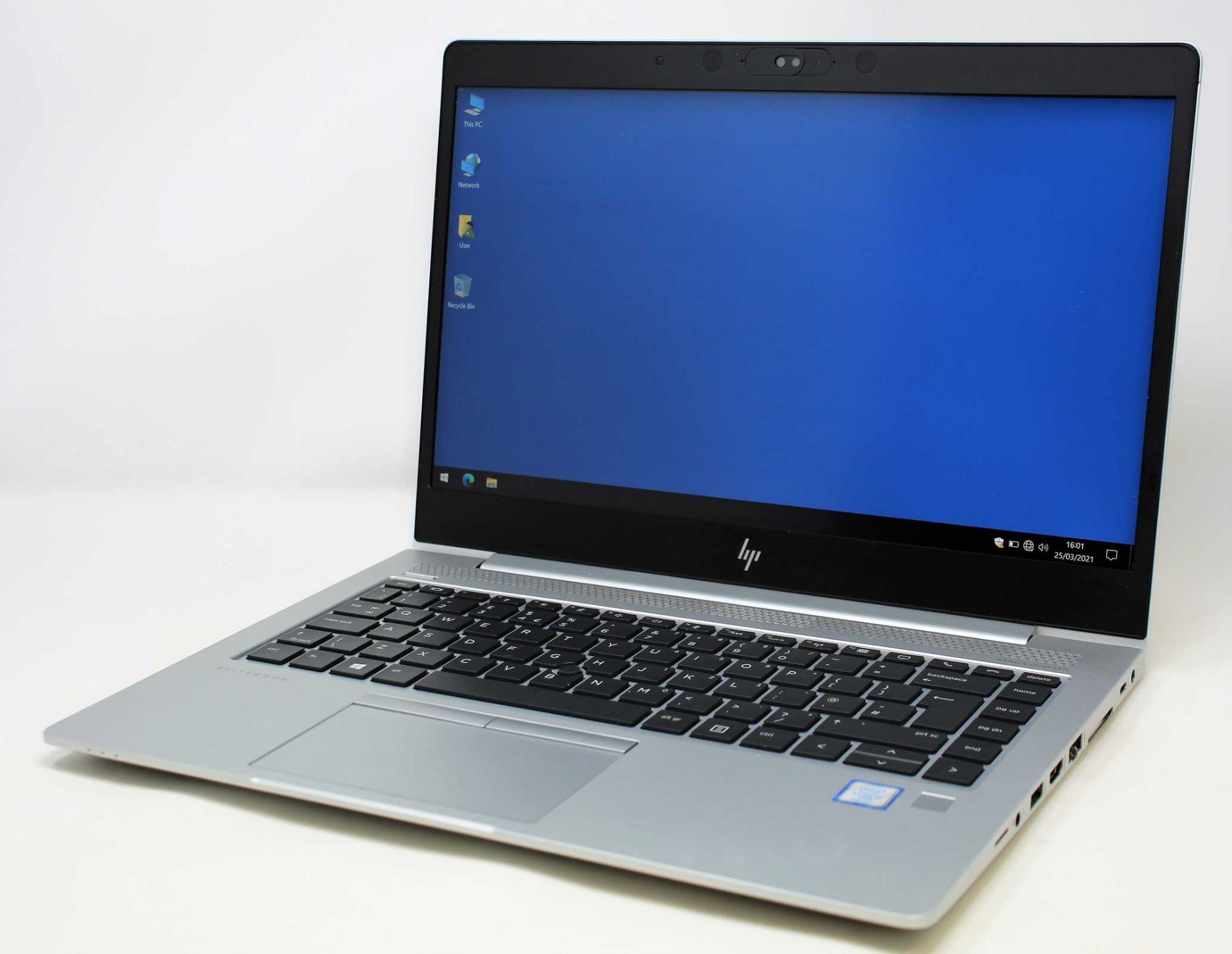 A pre-owned HP EliteBook 840 G5 14" Laptop in Silver with Intel Core i7-8650U, 16GB RAM, 256GB SSD