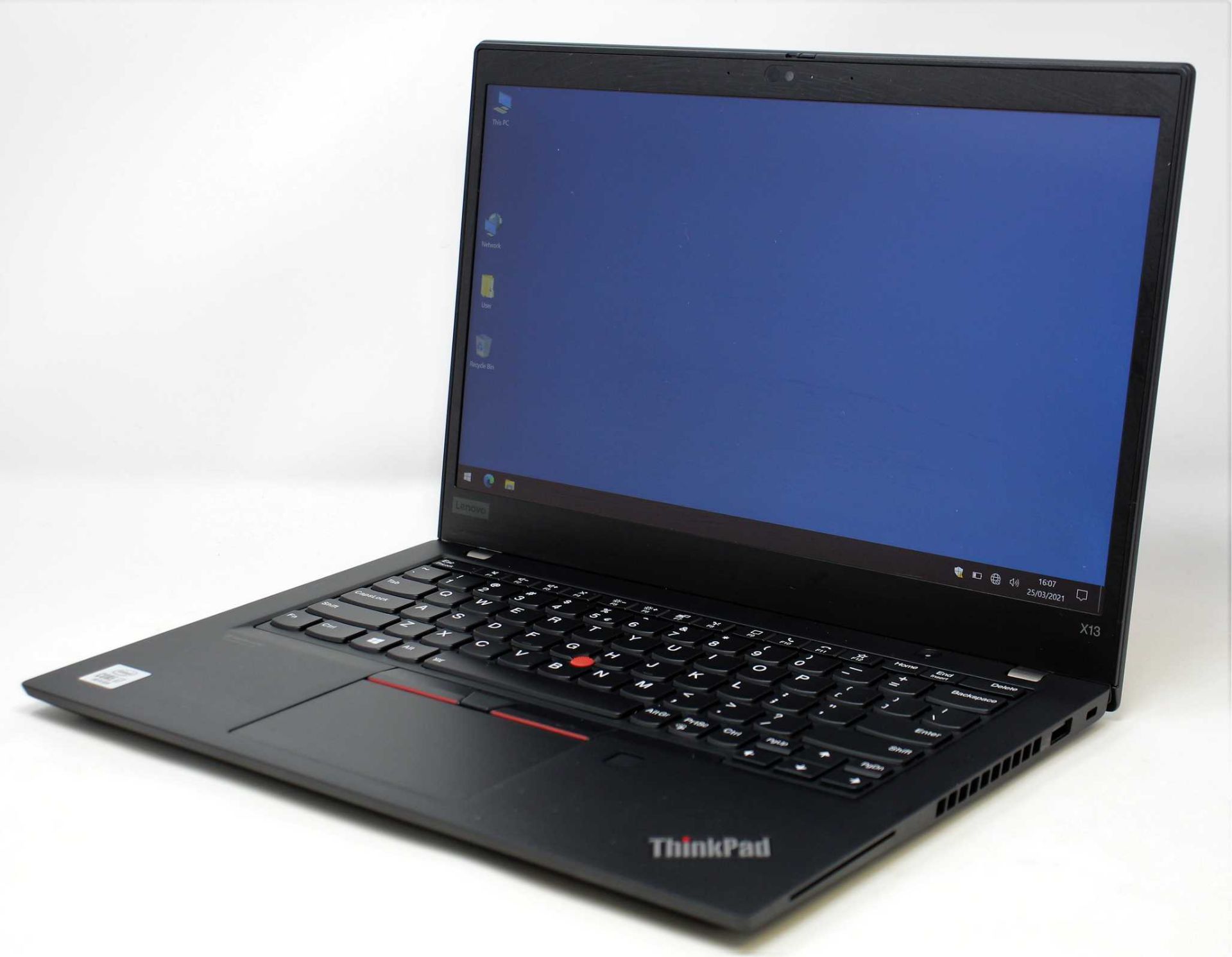 A pre-owned Lenovo ThinkPad X13 Gen 1 13.3" Touchscreen Laptop in Black with Intel Core i7-10510U,