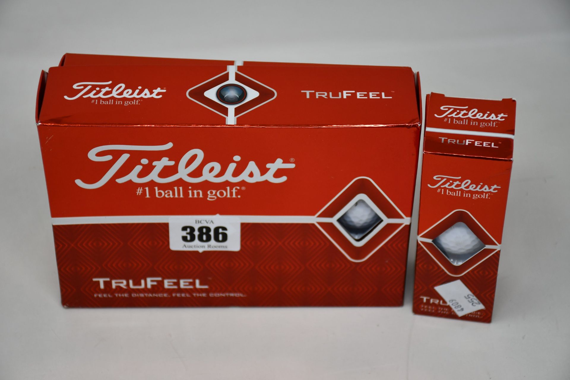 A quantity of boxed as new Titleist True Feel golf balls (Approximately 25 boxes of three).