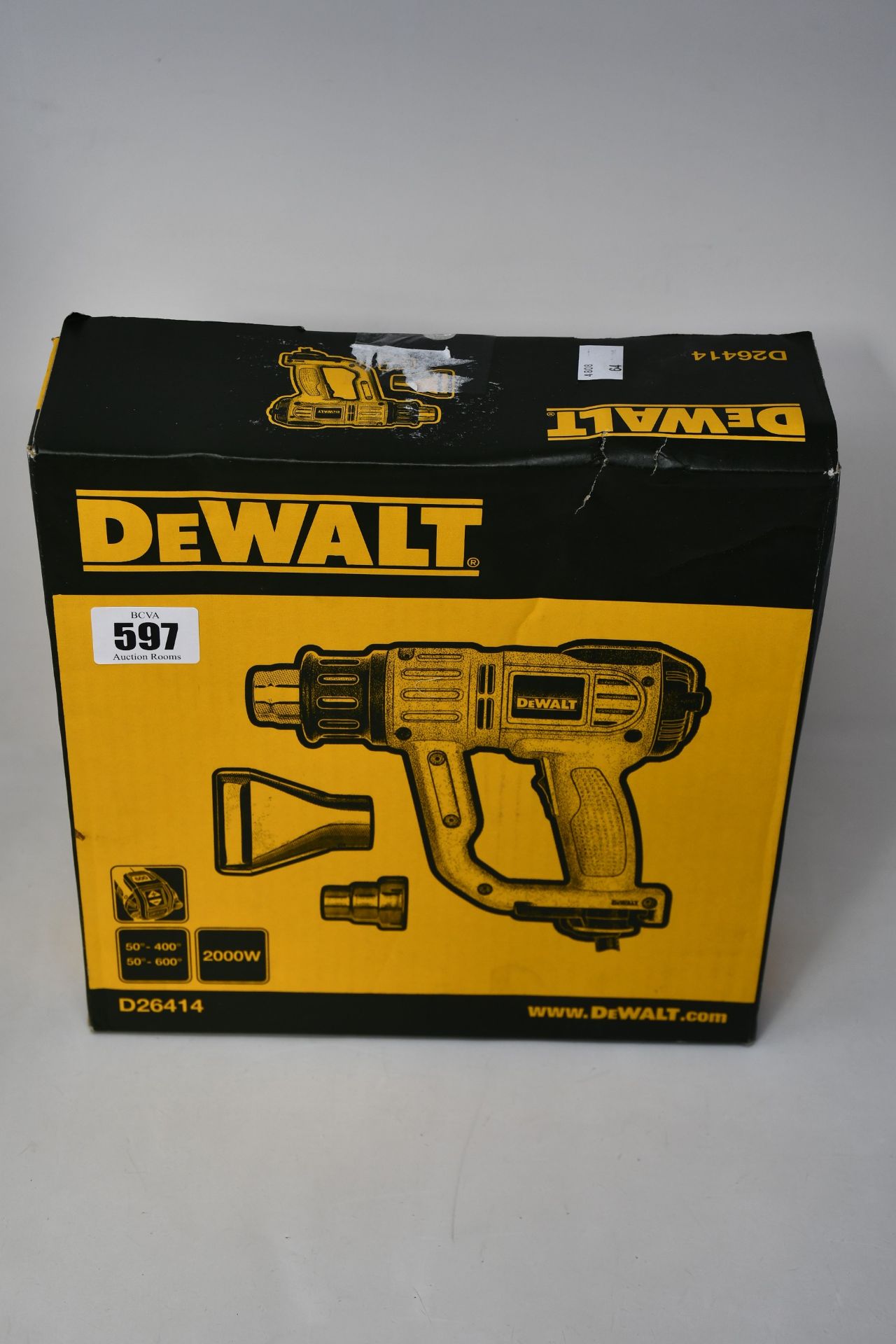 A boxed as new DeWalt D26414 Heat Gun.