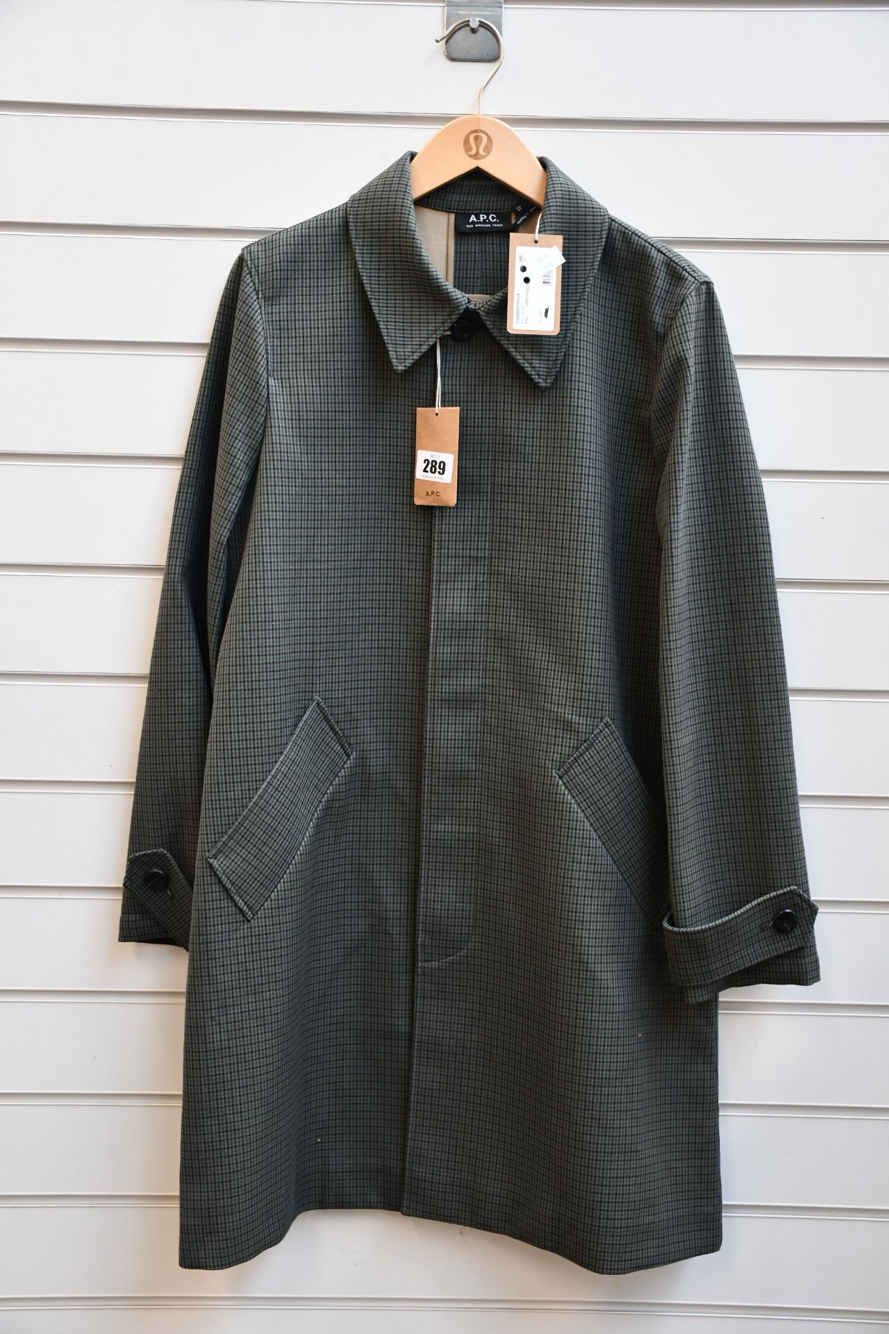 An as new A.P.C. Mac Louisa coat (Size 40 - RRP £385).