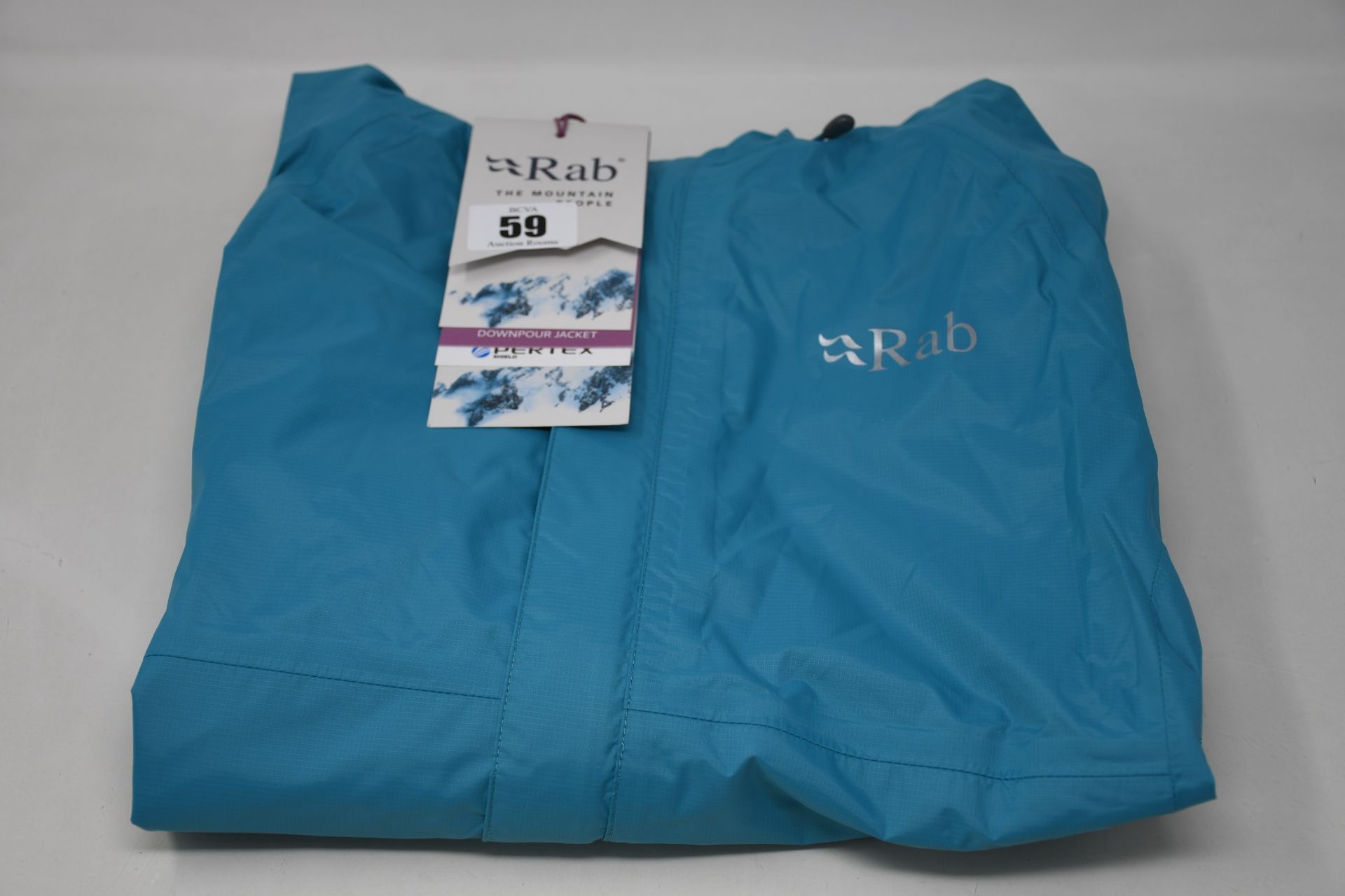 Three women's as new Rab Downpour jackets (Sizes 10, 12, 14).