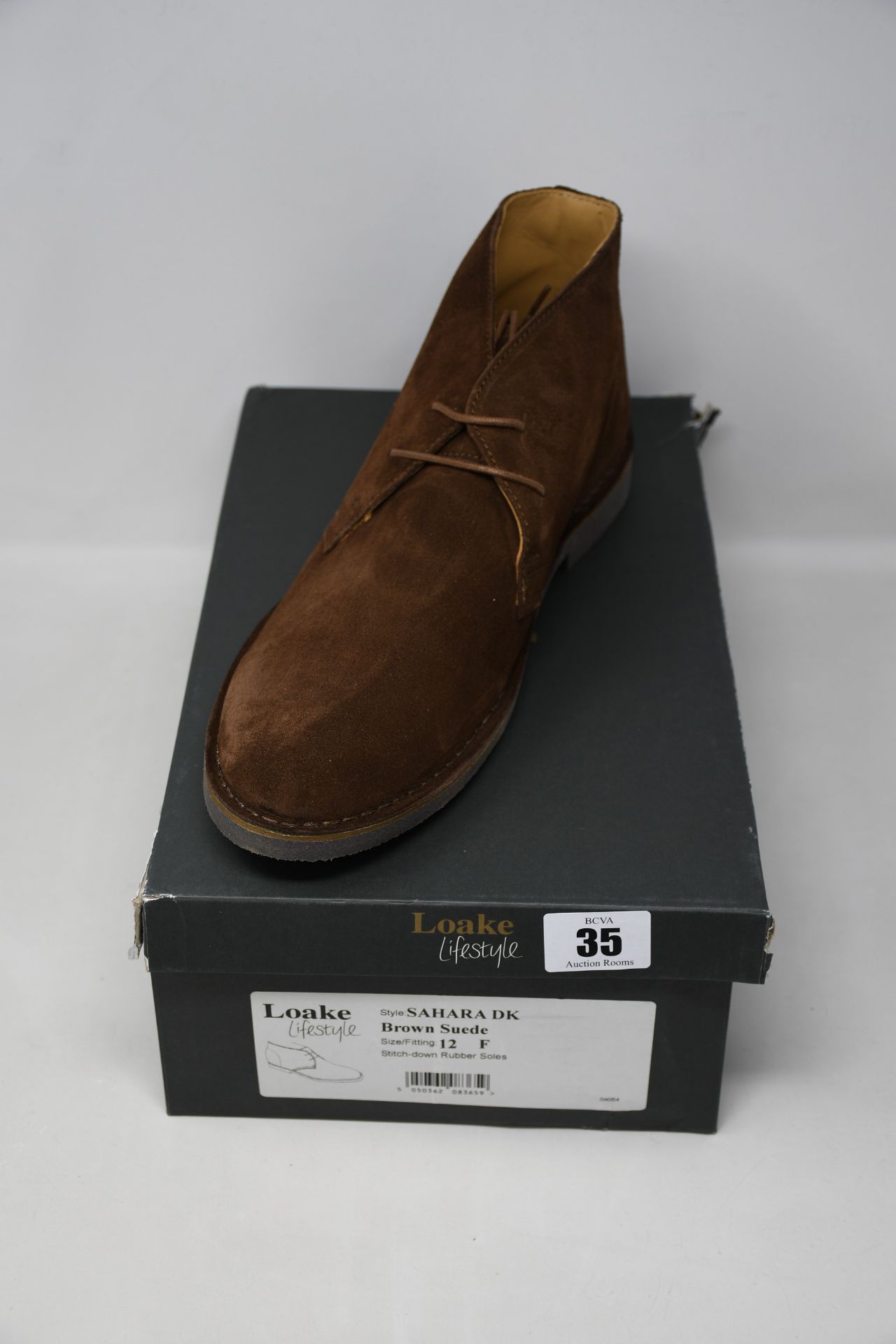 A pair of as new Loake Lifestyle Sahara brown suede chukkas (UK 12 - RRP £115).