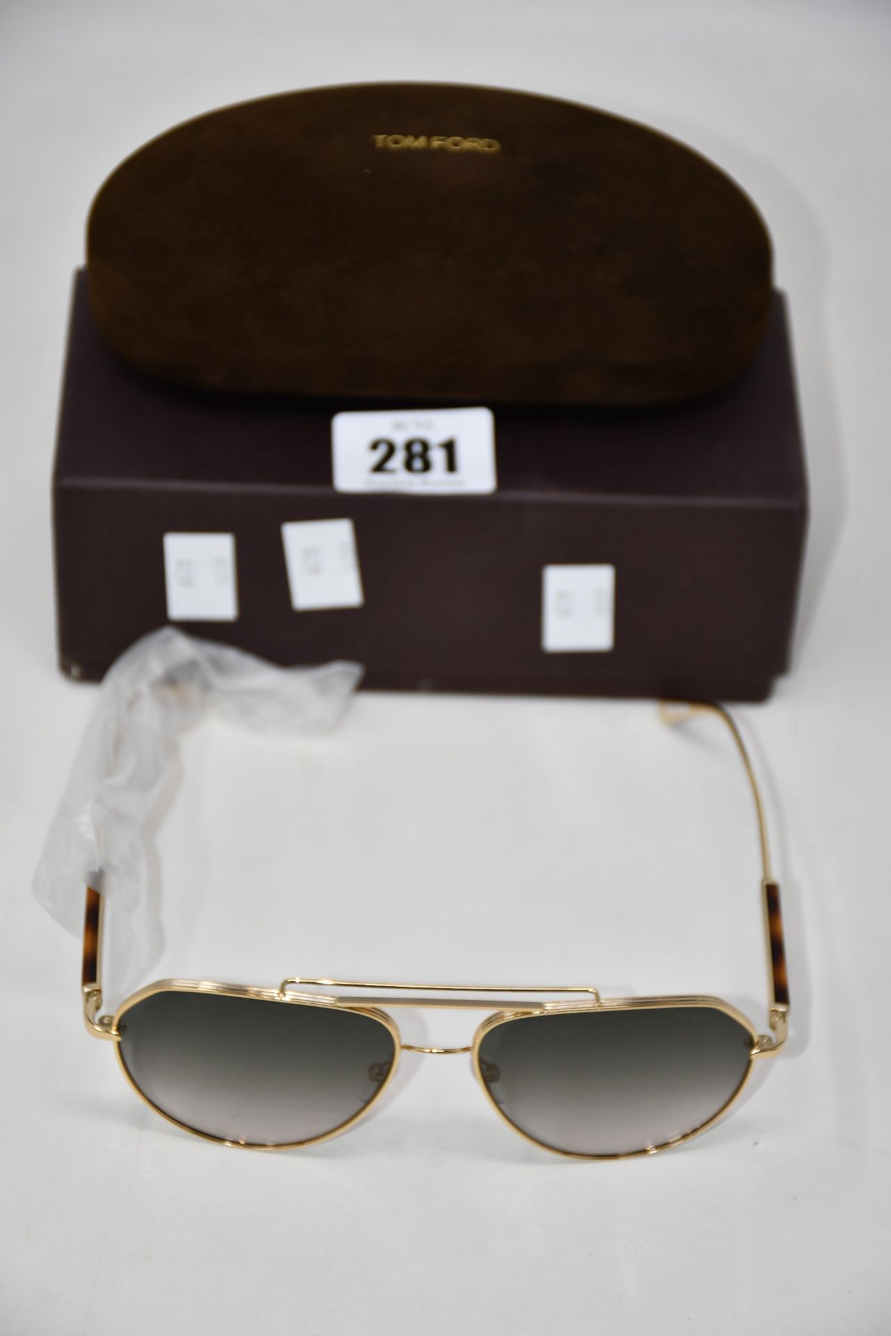 A pair of as new Tom Ford Andes FT 0670 sunglasses.