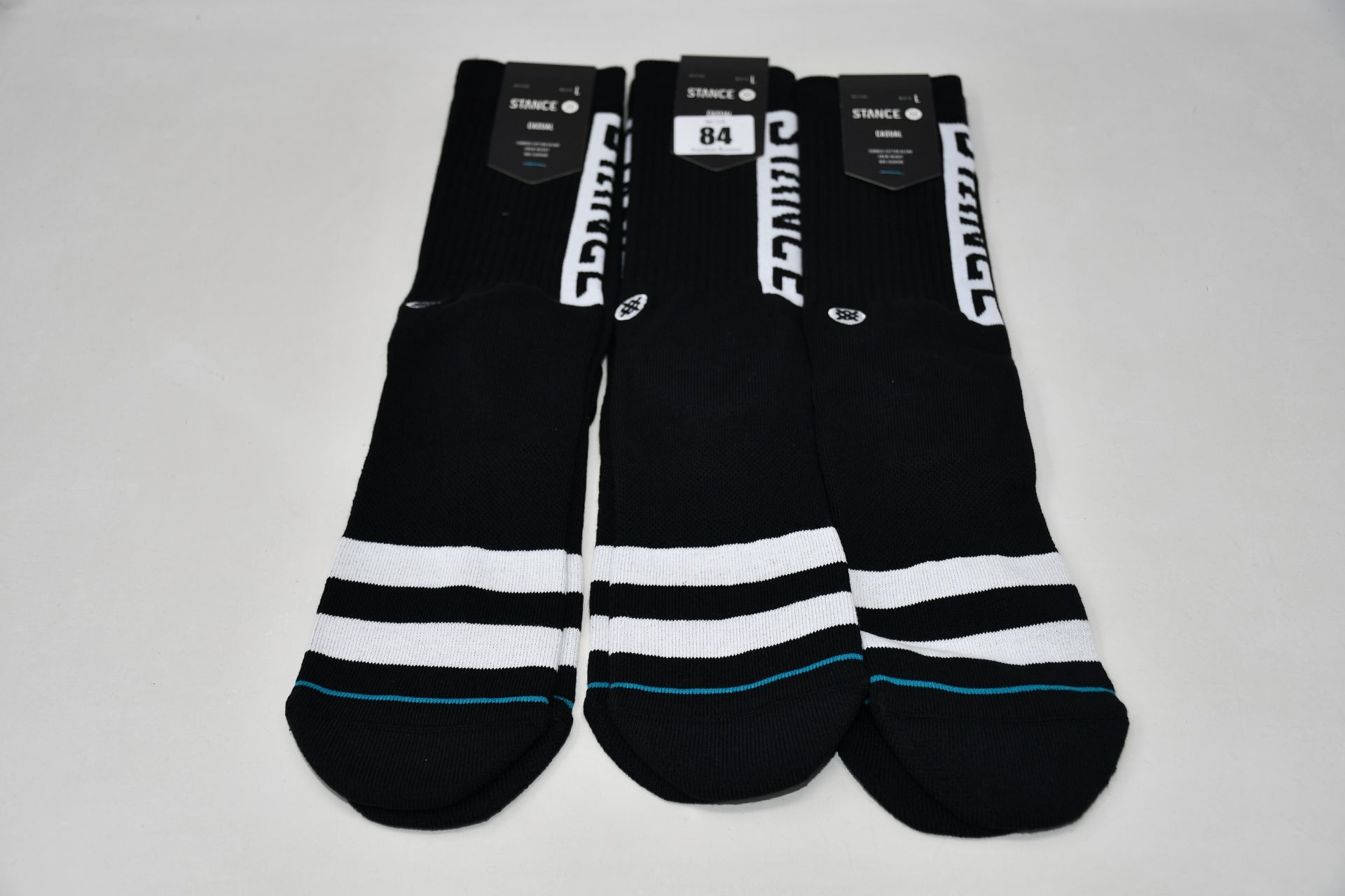 Eighteen pairs of as new Stance OG socks (All L - RRP £9 per pair).