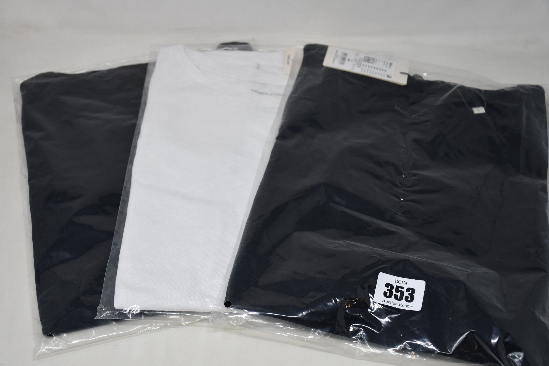 Three as new Marc O'Polo T-shirts (S, M, L - RRP €40 each).