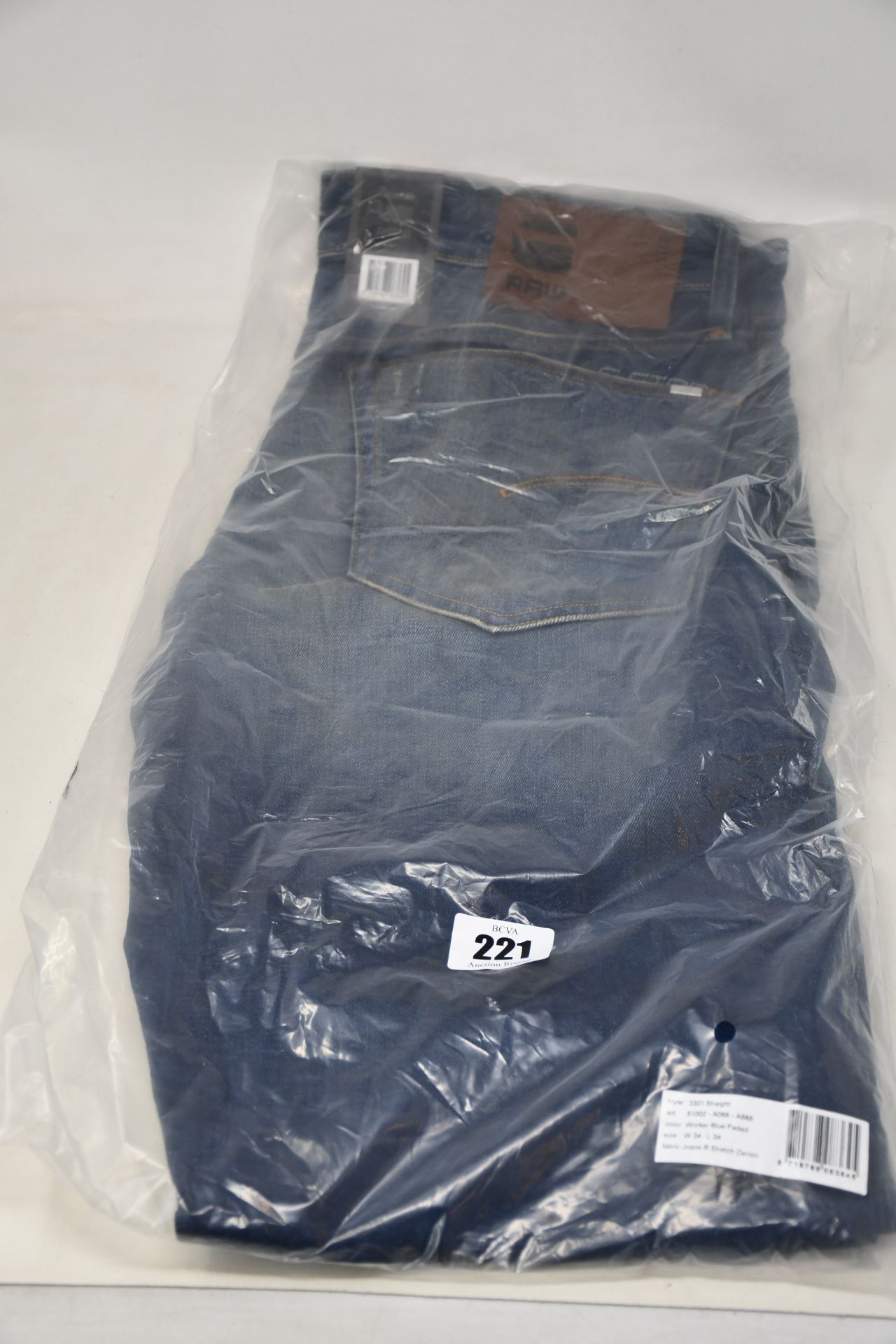 Four pairs of as new G-Star Raw jeans (All W34/L34).