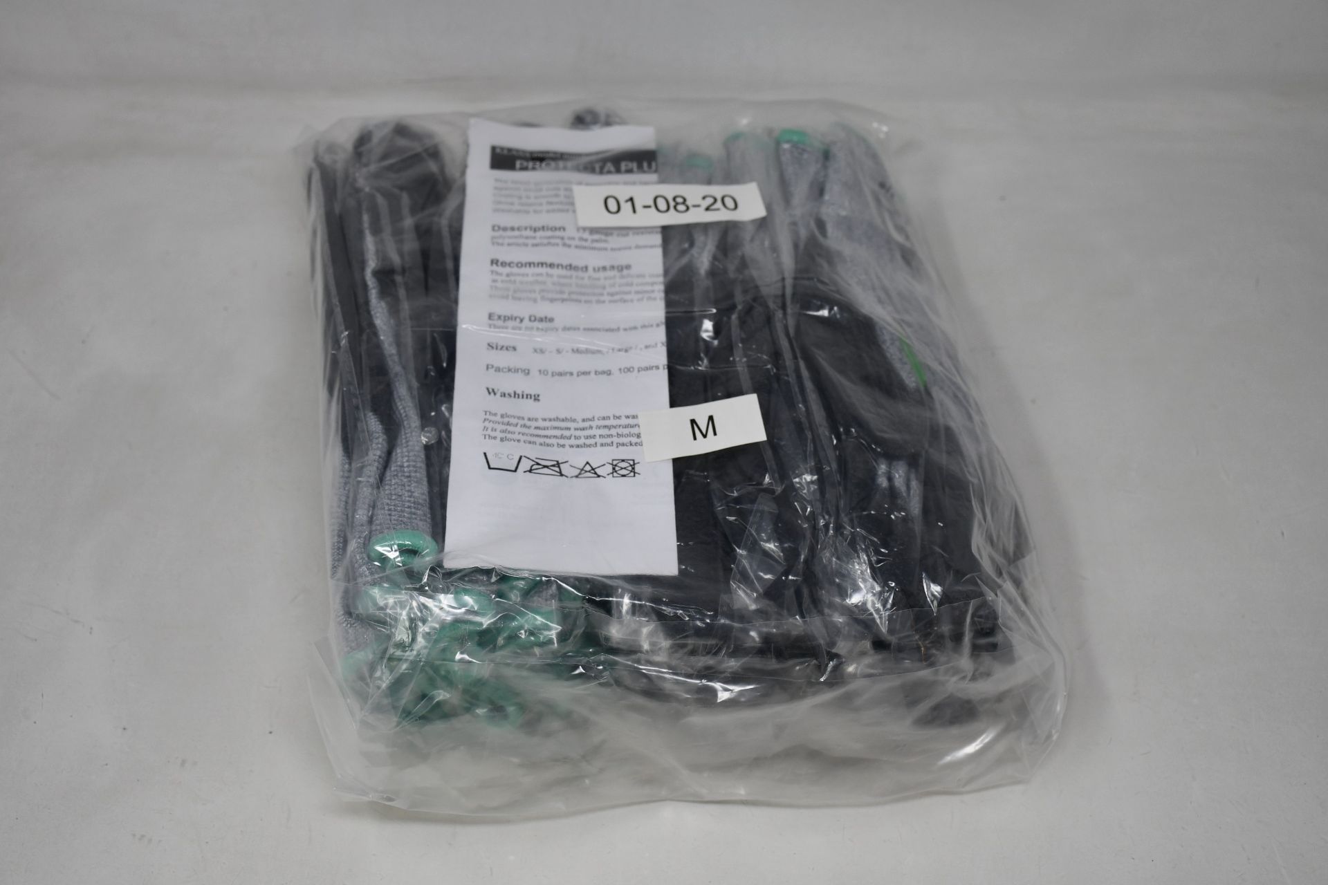One hundred pairs of as new Klass Protecta Plus EXtreme 4543F M/8 thumb crotch safety gloves.