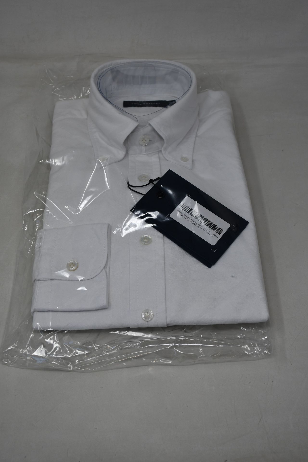 An as new Thom Sweeney casual Oxford button down collar white shirt (16” - RRP £260).