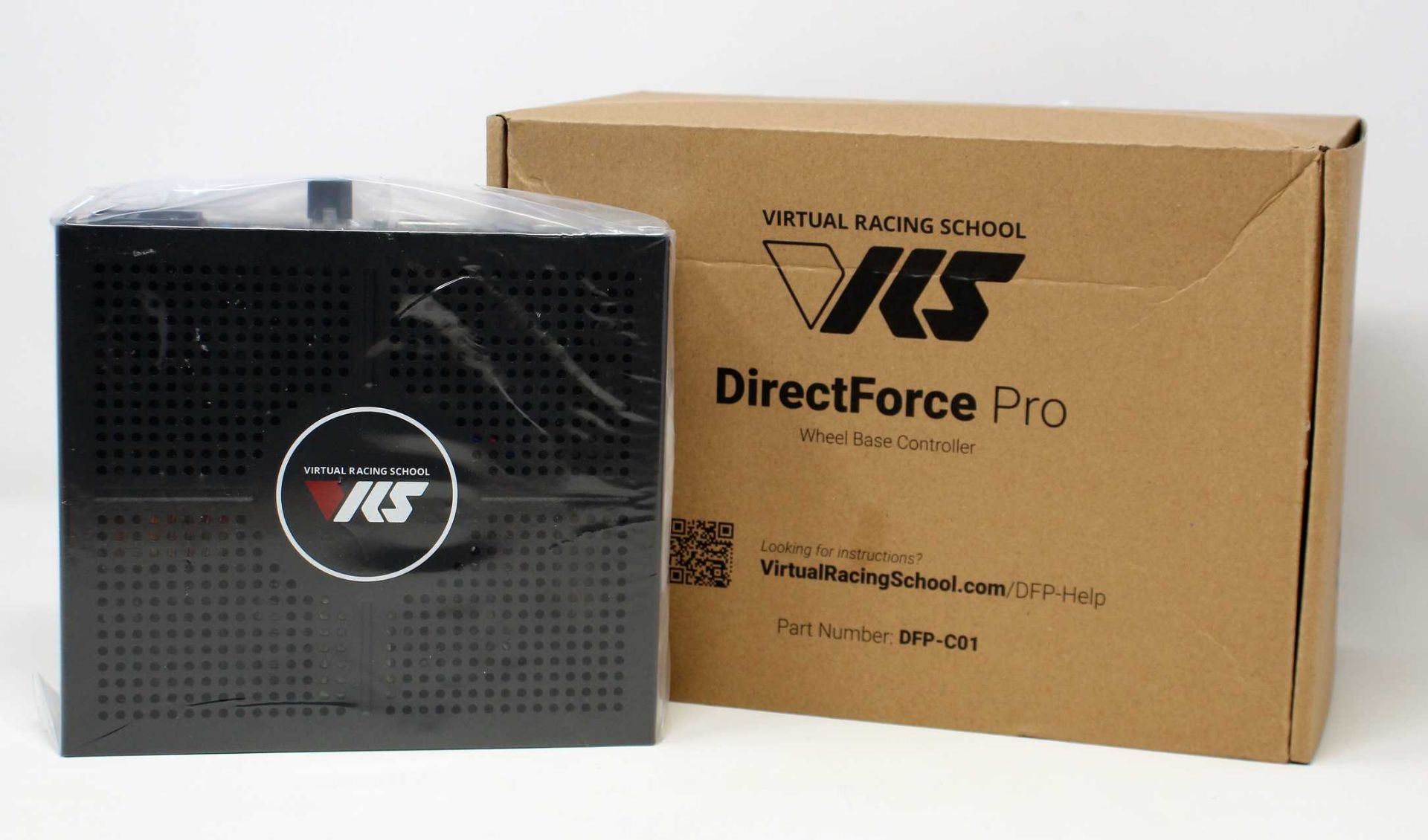 A boxed as new VRS Directforce Pro Wheel Base Controller (M/N: DFP-C01) (Inner packaging sealed,