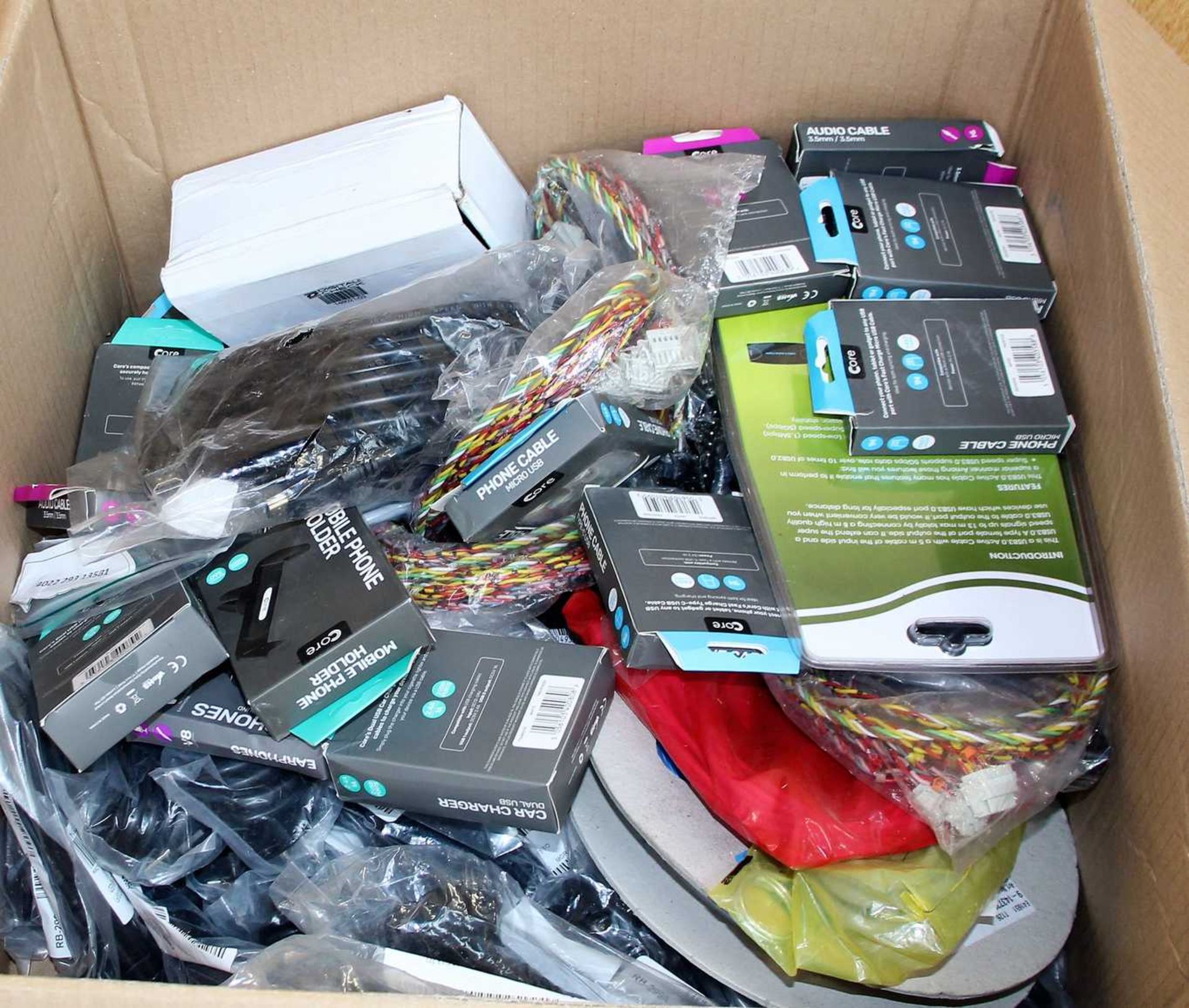 COLLECTION ONLY: A large quantity of assorted as new cables and plugs. - Image 2 of 11