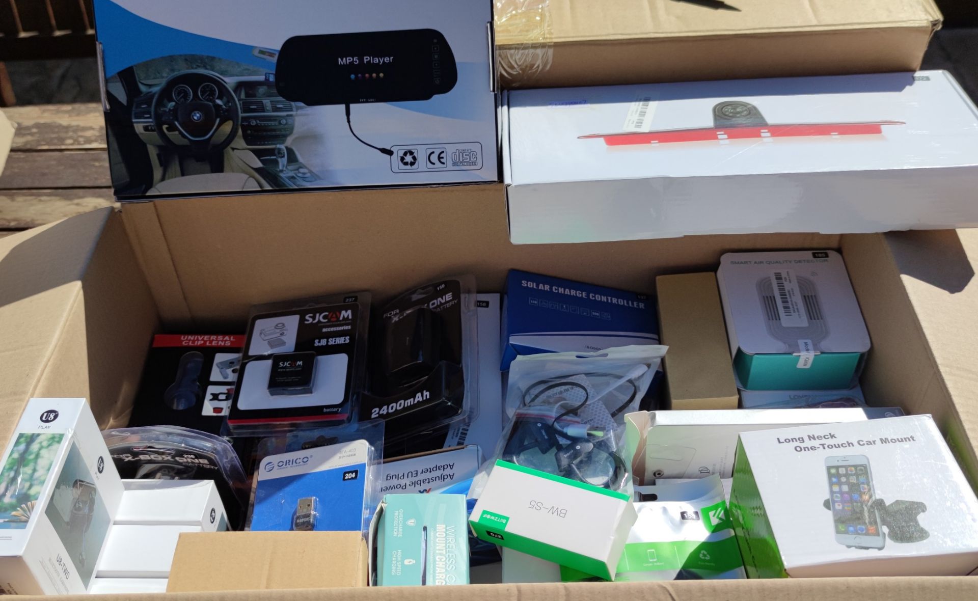 A box of assorted as new electrical items and accessories to include Bluetooth Headphones, XBox - Image 2 of 9