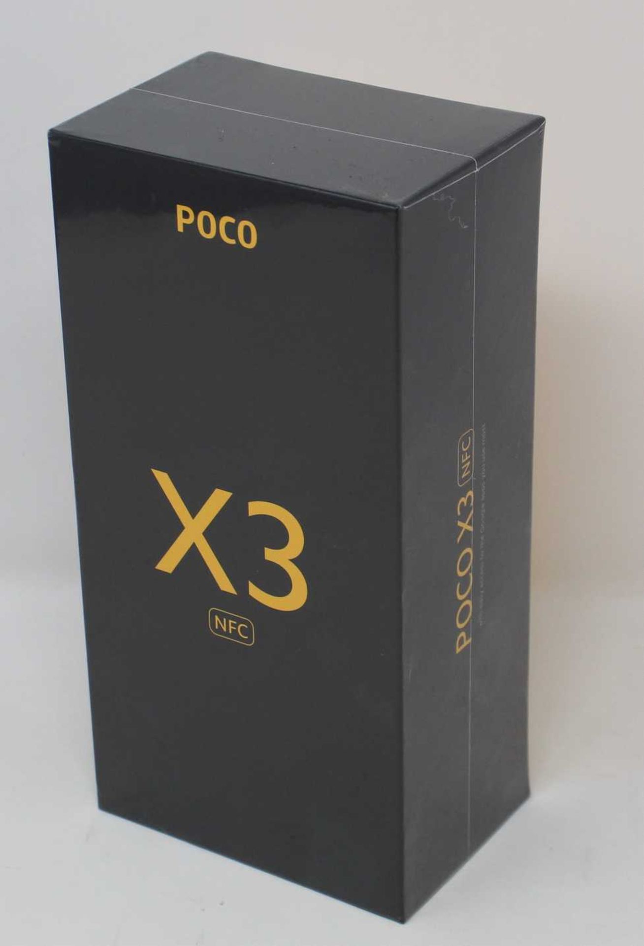 A boxed as new Xiaomi Poco X3 NFC 64GB Smartphone in Shadow Gray (Box sealed).