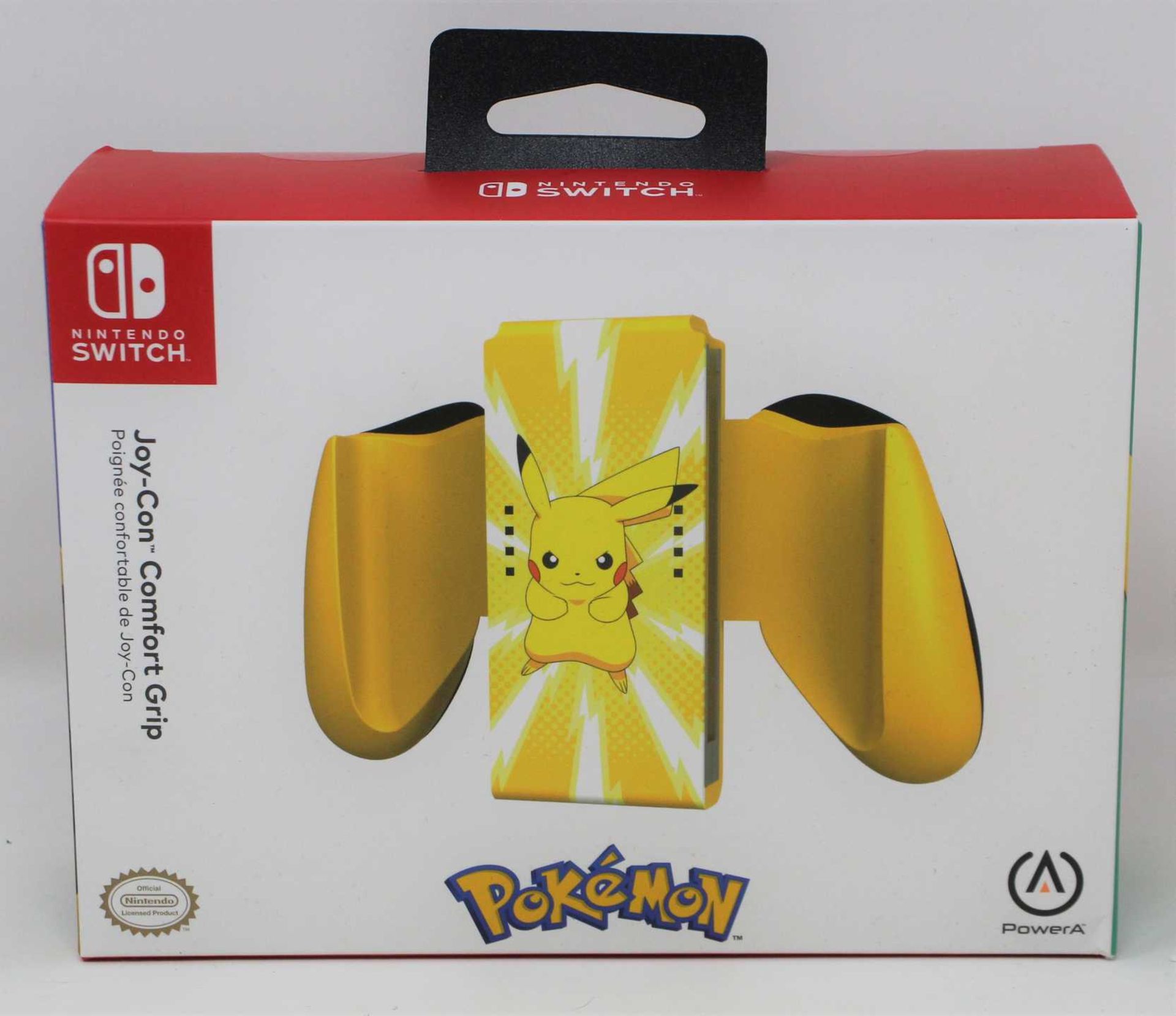 A boxed as new PowerA Pikachu Edition Joy-Con Comfort Grip for Nintendo Switch (Box sealed).