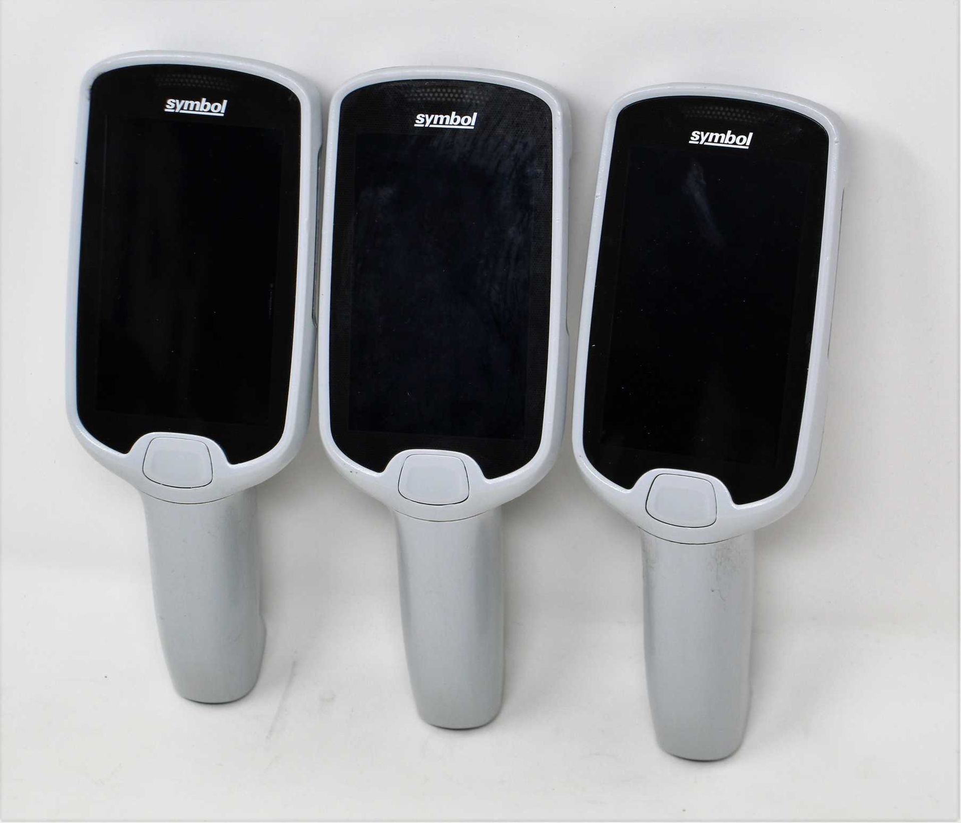 SOLD FOR PARTS: Three pre-owned Symbol MC18N0 Mobile Computer Barcode Scanners (2 x MC18G-00-01A,