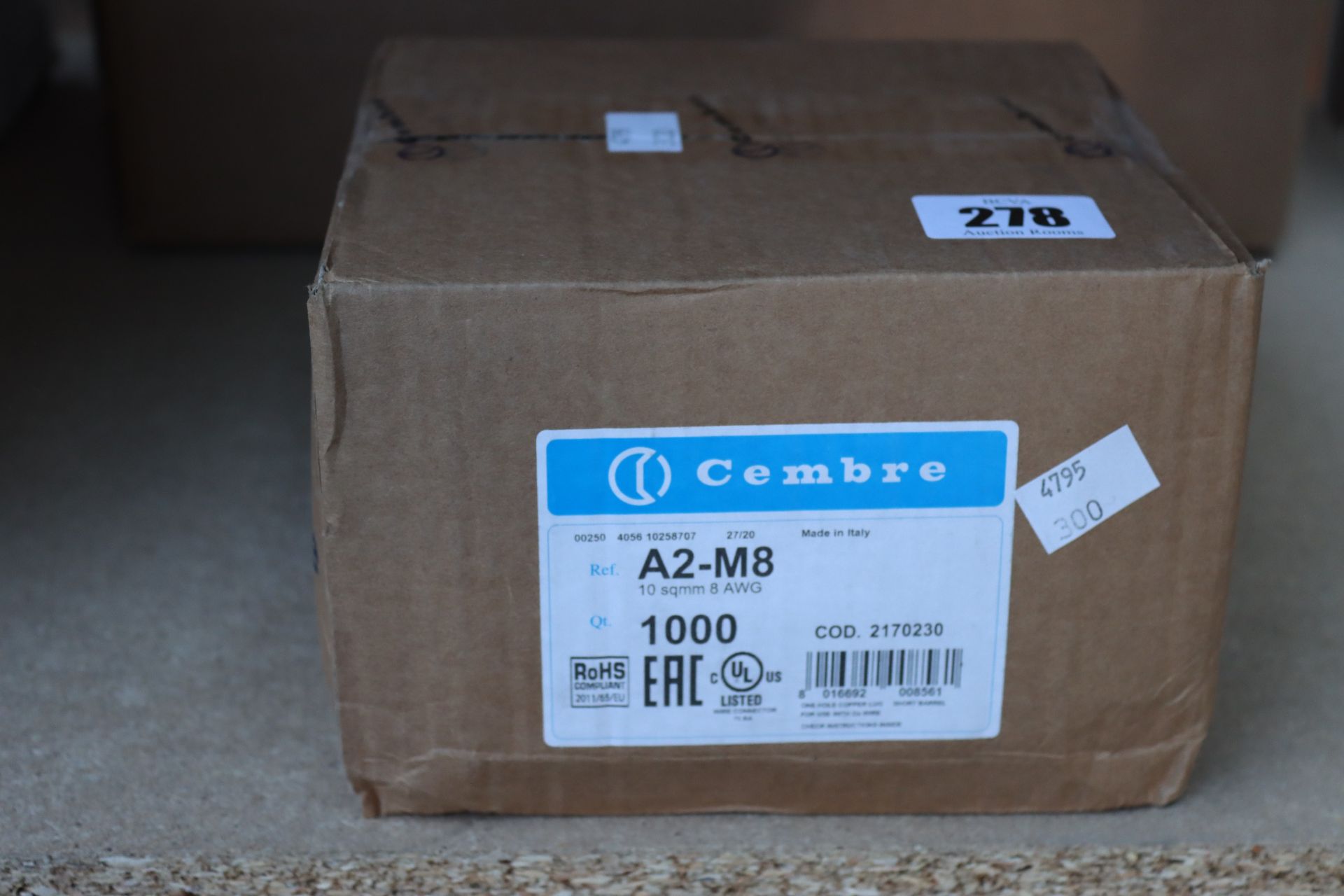 One boxed as new Cembre A5-M14 Copper Tube Crimp Lug.