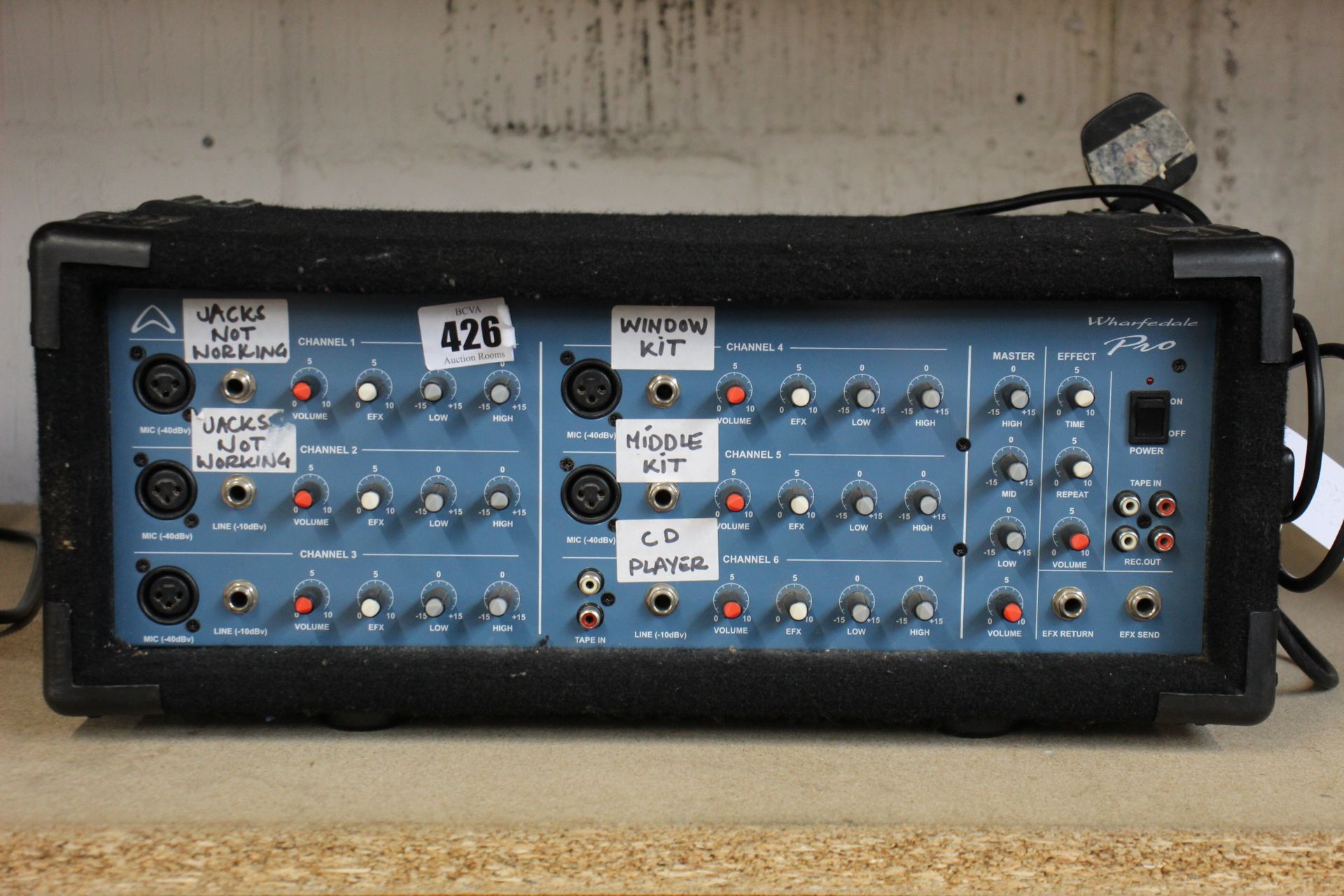 A pre-owned Wharfedale Pro powered mixer (Model number PM-600).