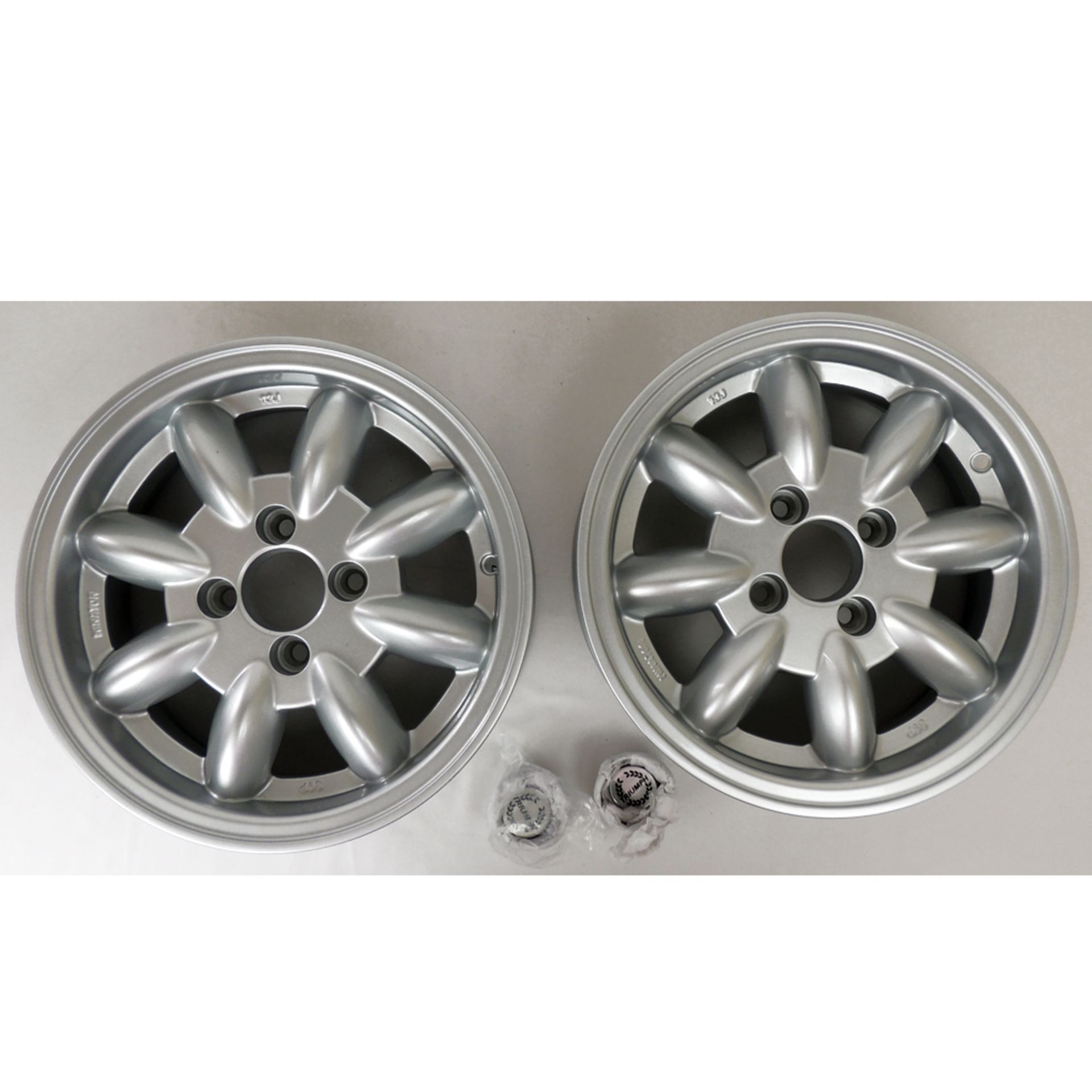 A set of two Triumph Classic 8 Spoke Alloy Road Wheel - 5J x 13 - Each - RL1470, individually