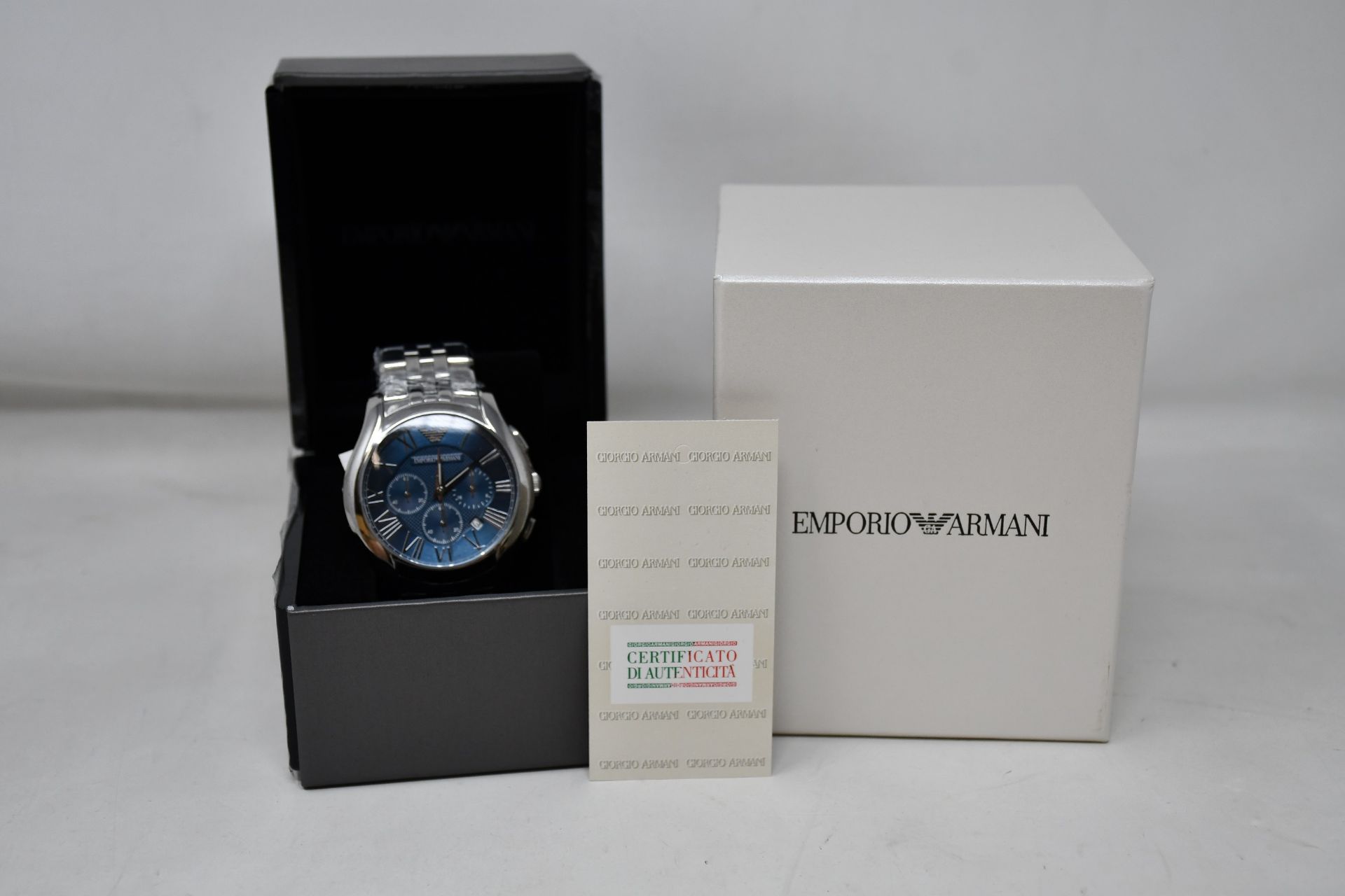 A men's boxed as new Emporio Armani AR1787 watch.