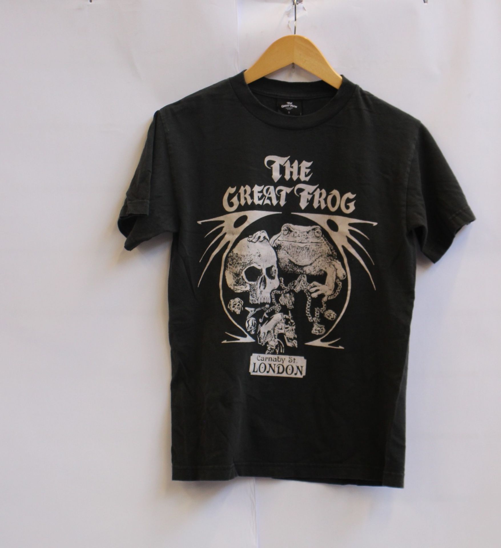 Ten as new The Great Frog vintage reissue 70s ‘Frog and Skull’ T-shirts (All S).
