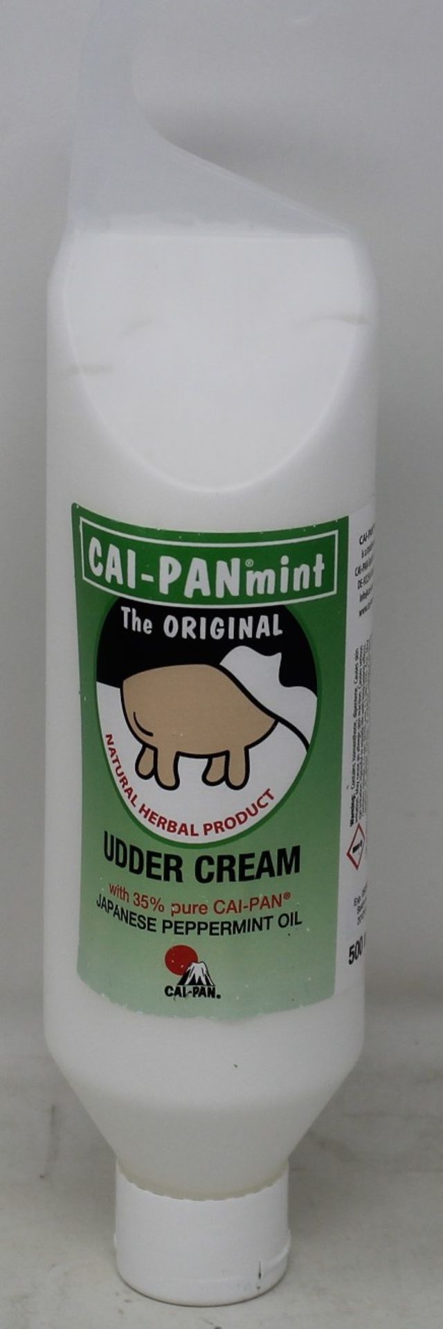 Twenty five Cai-Pan Mint Udder Cream 500ml (Exp: 05/23).