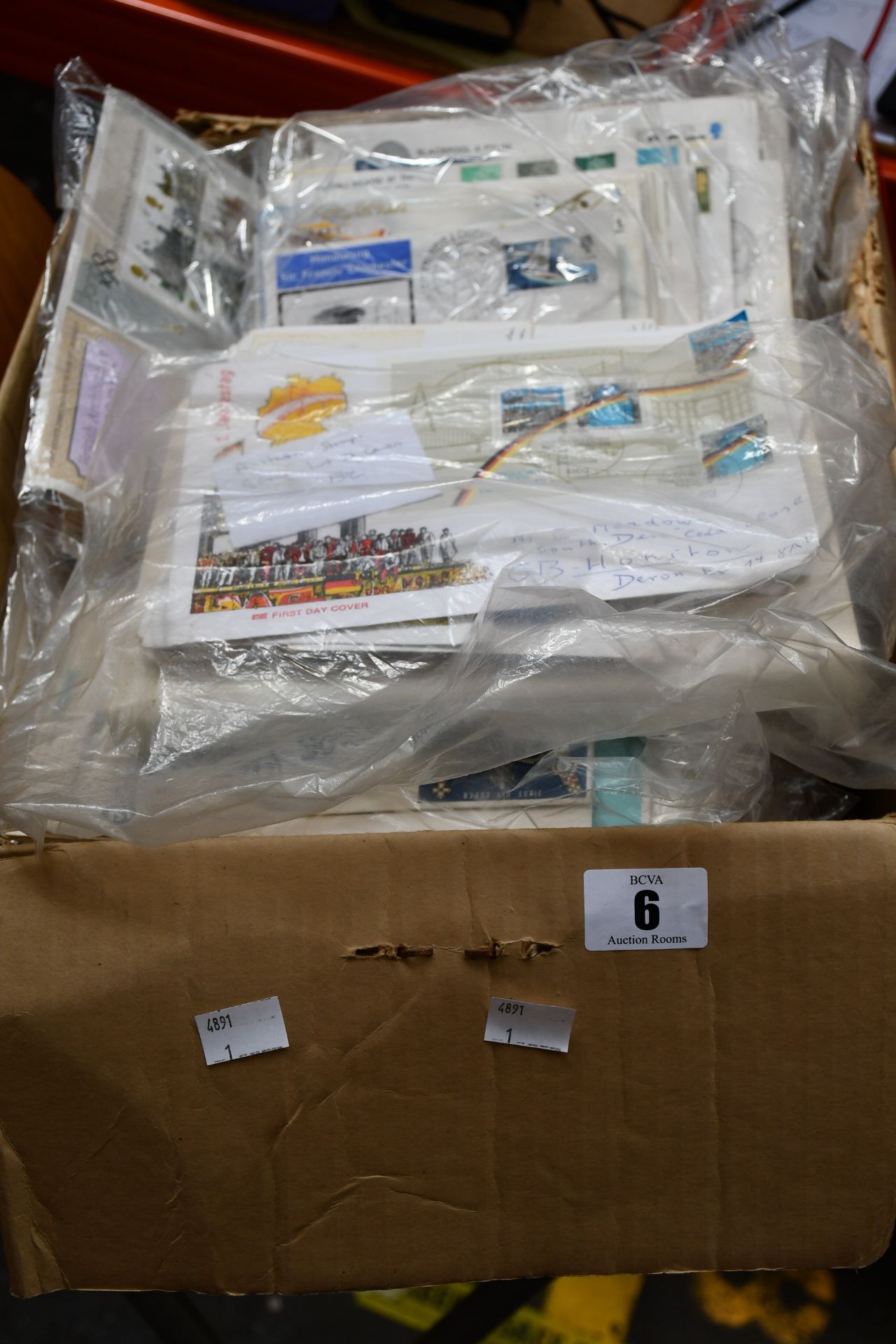 A large box of mostly FDC, G.B and other countries.