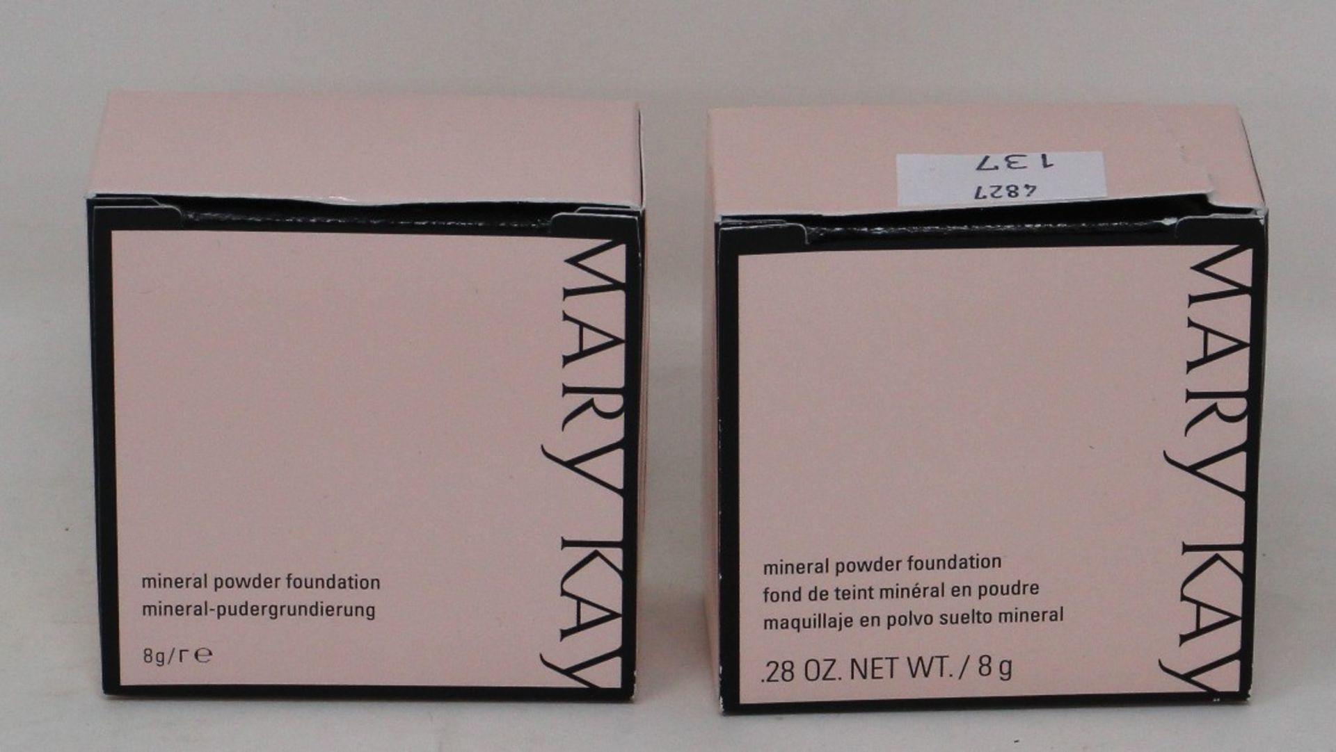 Six as new Mary Kay mineral powder foundation (Beige 2, 6 x 8g), three Mary Kay mineral powder