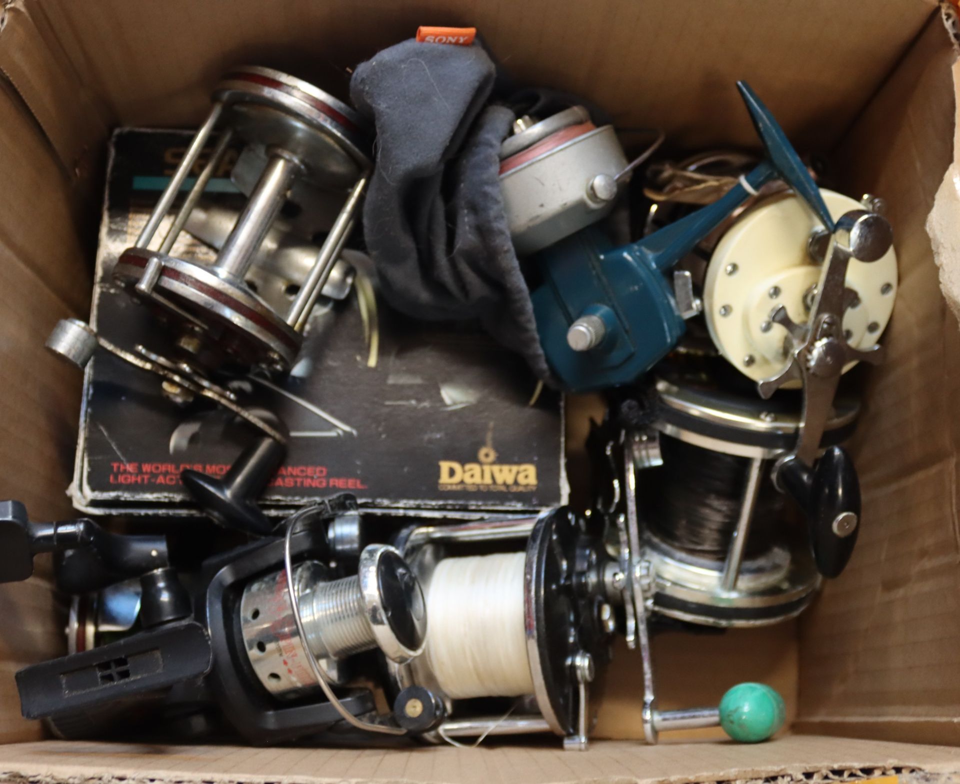 Nine pre-owned fishing/fly fishing reels.