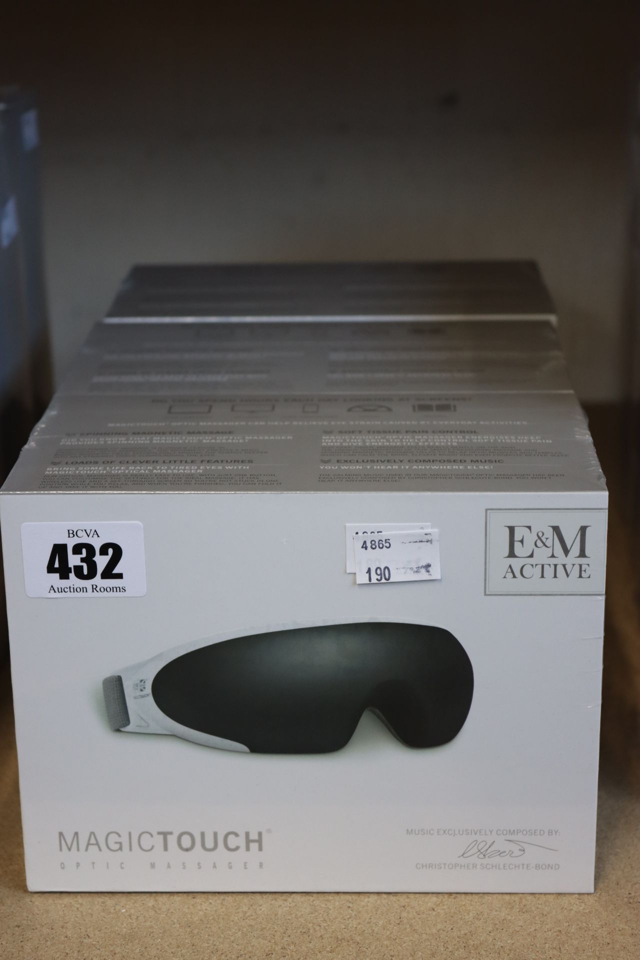 Three boxed as new E & M Active Magic Touch Optic Massager (RRP £118) https://emactive.com/em-