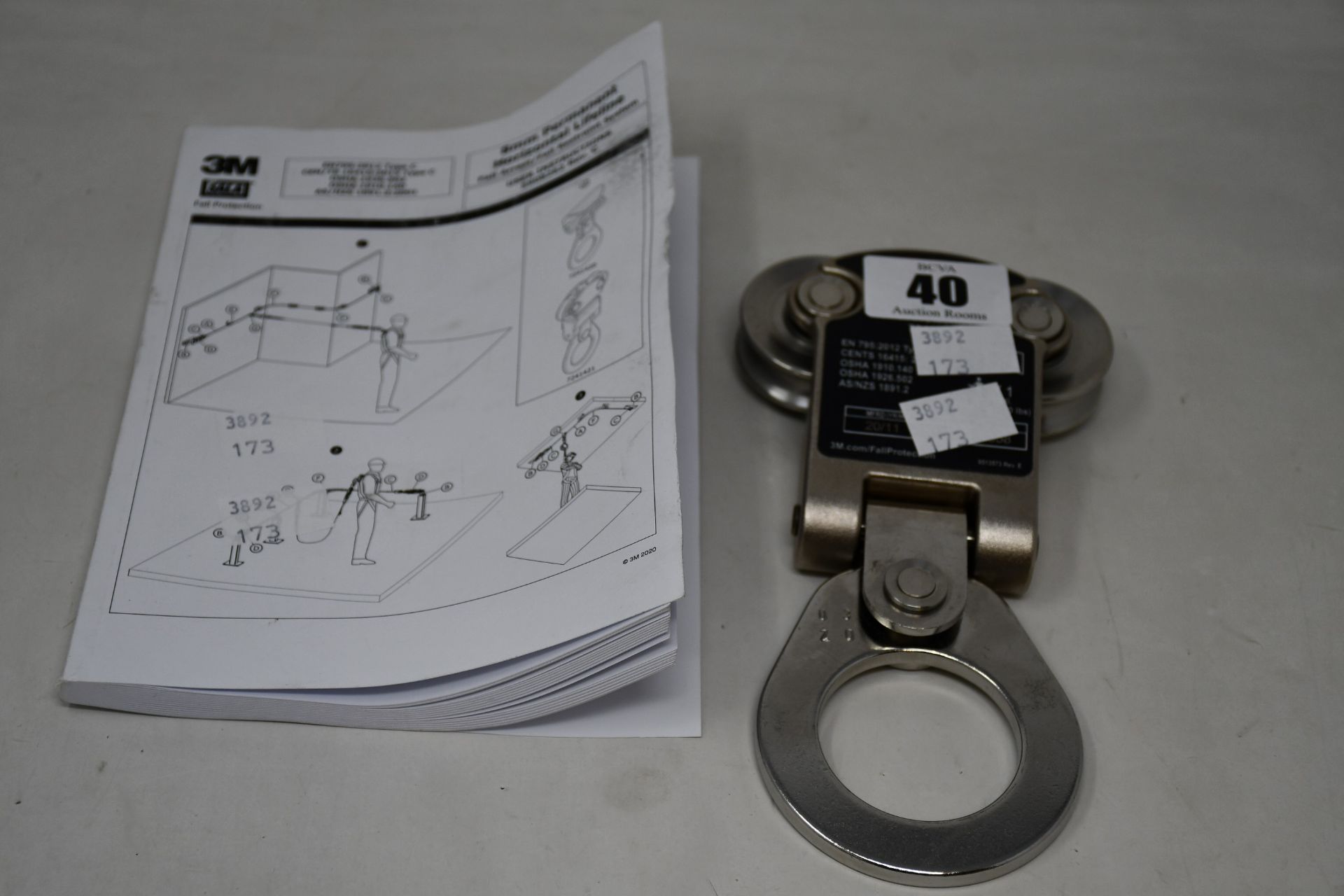 A boxed as new 3M DBI-SALA 8 mm Permanent Horizontal Lifeline System Overhead Traveller 7241421.