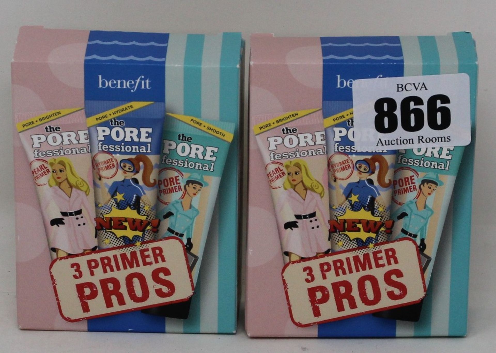 Eight as new Benefit 3 primer the pore professional (8 x 3 x 7.5ml).