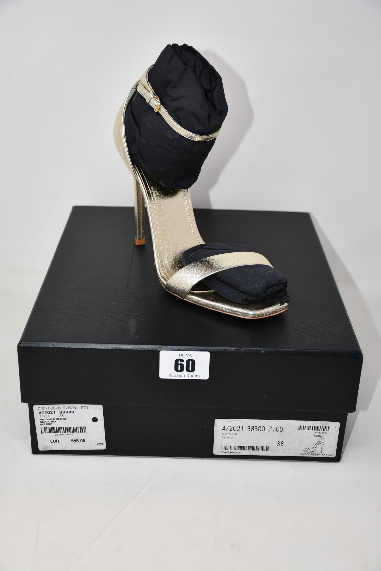 A pair of as new Saint Laurent Amber 105 high heel sandals (EU 38).