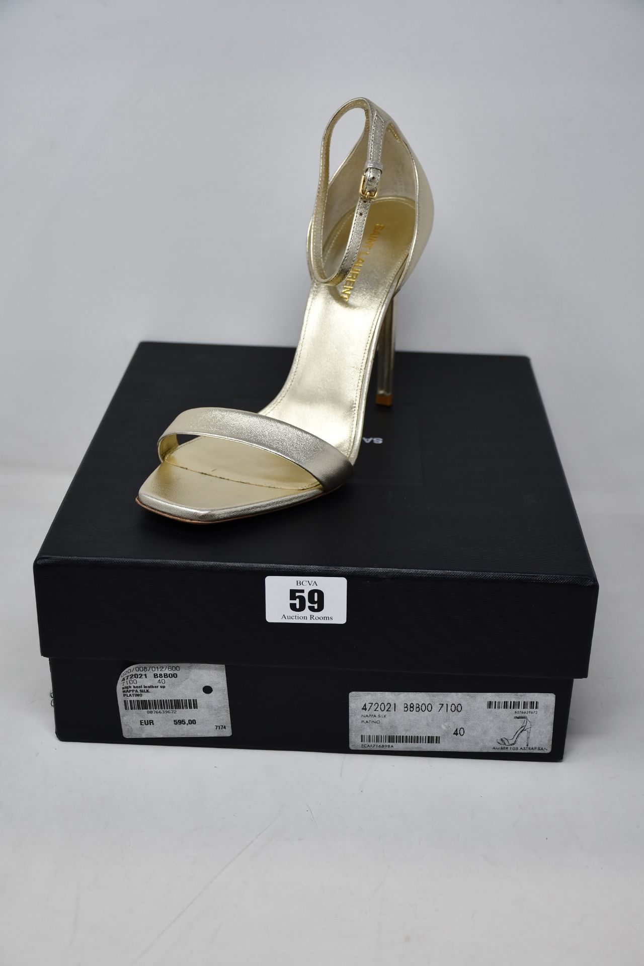 A pair of as new Saint Laurent Amber 105 high heel sandals (EU 40).