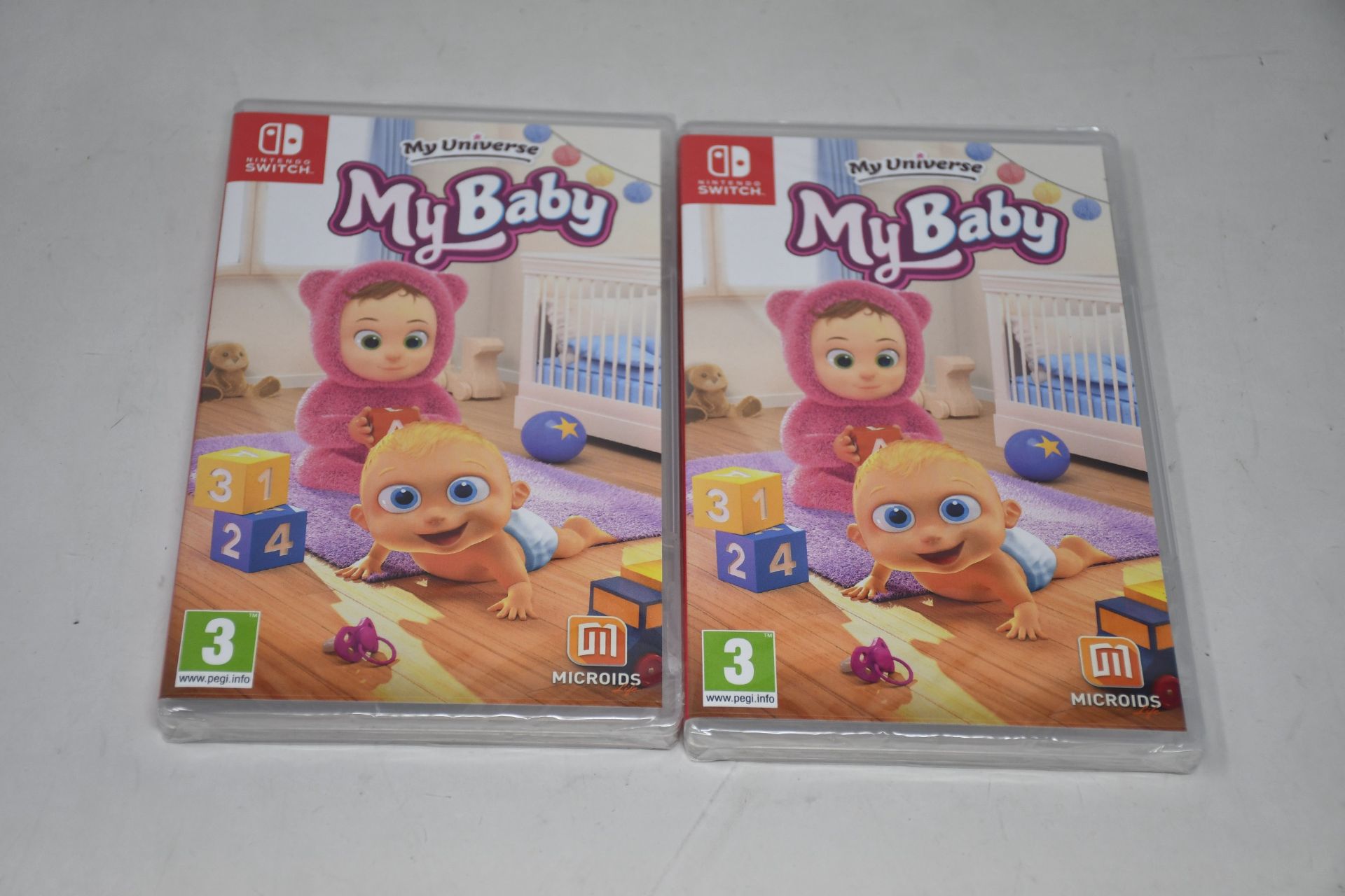 Fifteen boxed as new My Universe My Baby Nintendo Switch Games.
