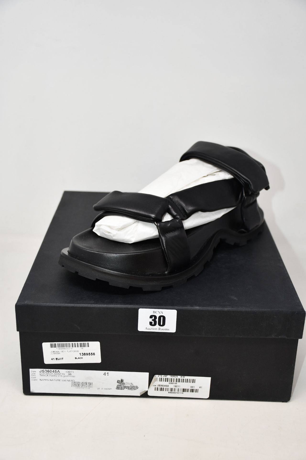 A pair of pre-owned Jil Sander Outdoor platform sandals with cleated rubber sole (EU 41 -