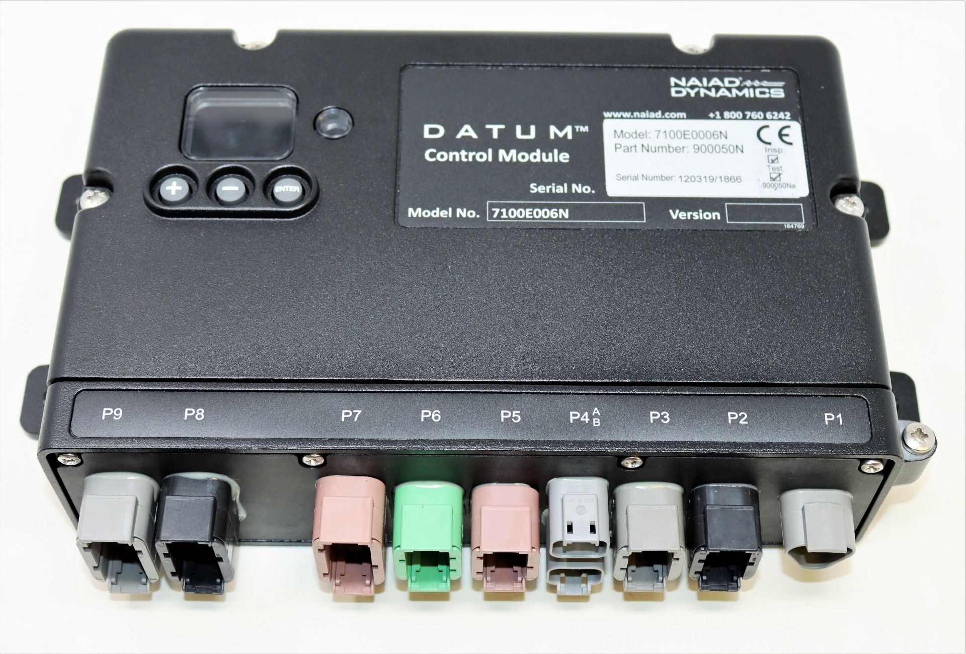 A boxed as new Naiad Dynamics Datum Control Module (M/N: 7100E0006N P/N: 900050N).